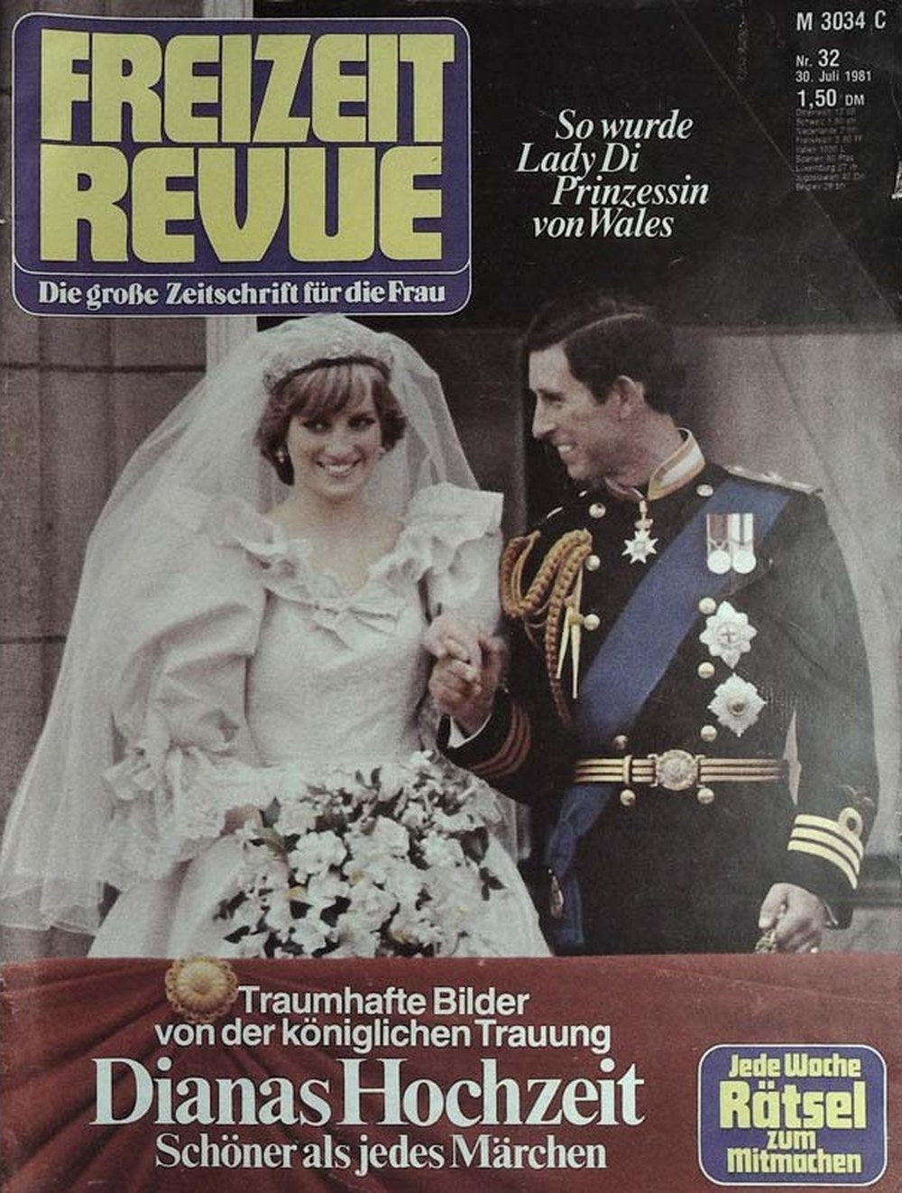 Freizeit Revue Magazin Deutschland 1981-32 Princess Diana Prince Charles