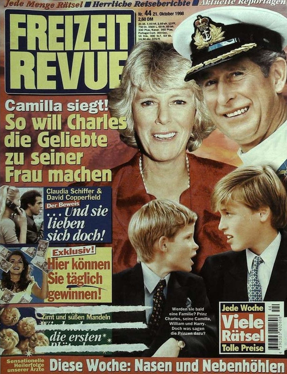Freizeit Revue Magazin Deutschland 1998-44 Camilla Parker Bowles Charles, Prince Of Wales Prince William Prince Harry Claudia Schiffer