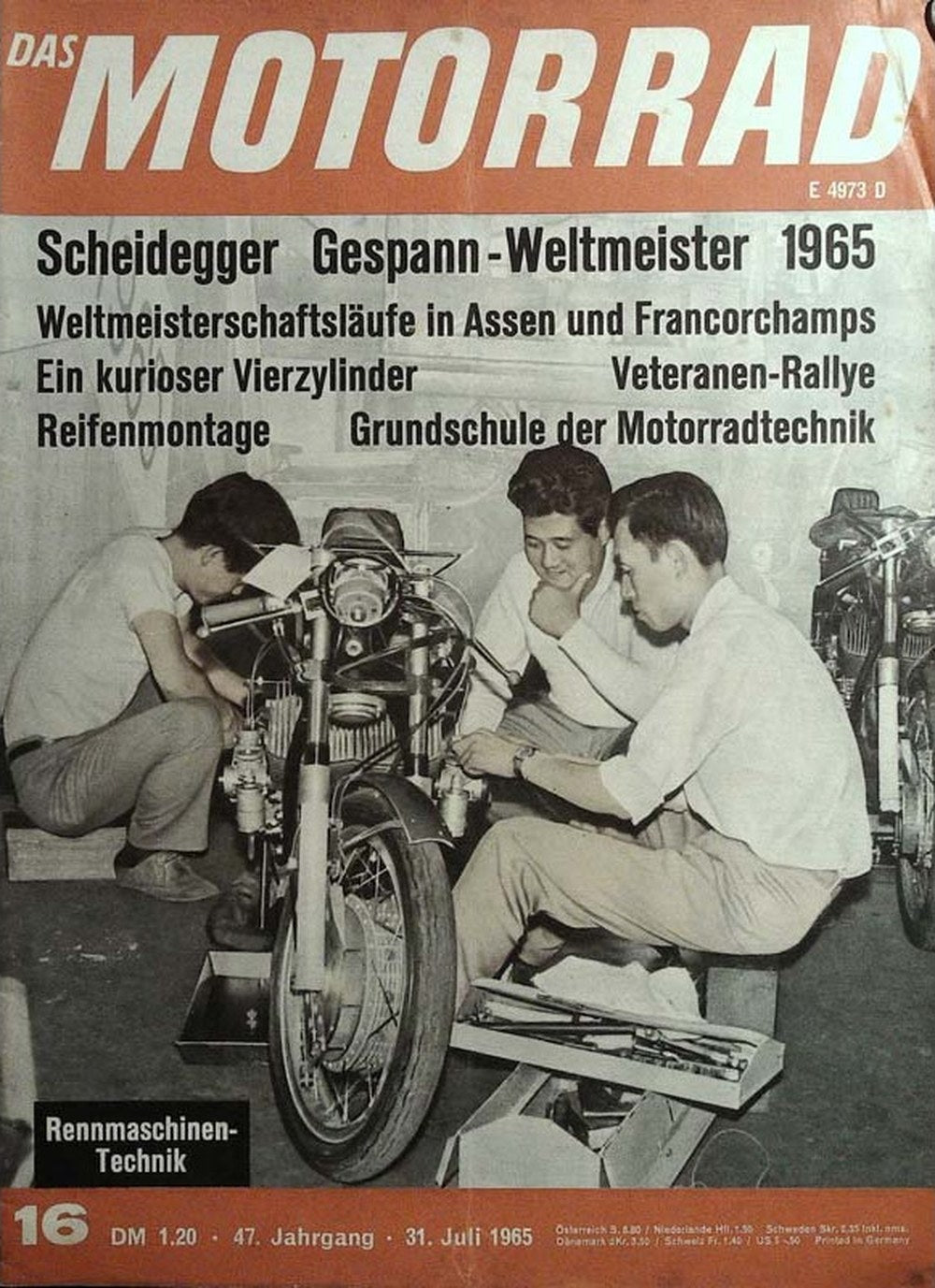 Motorrad Magazin Deutschland 1965-16 Fritz Scheidegger
