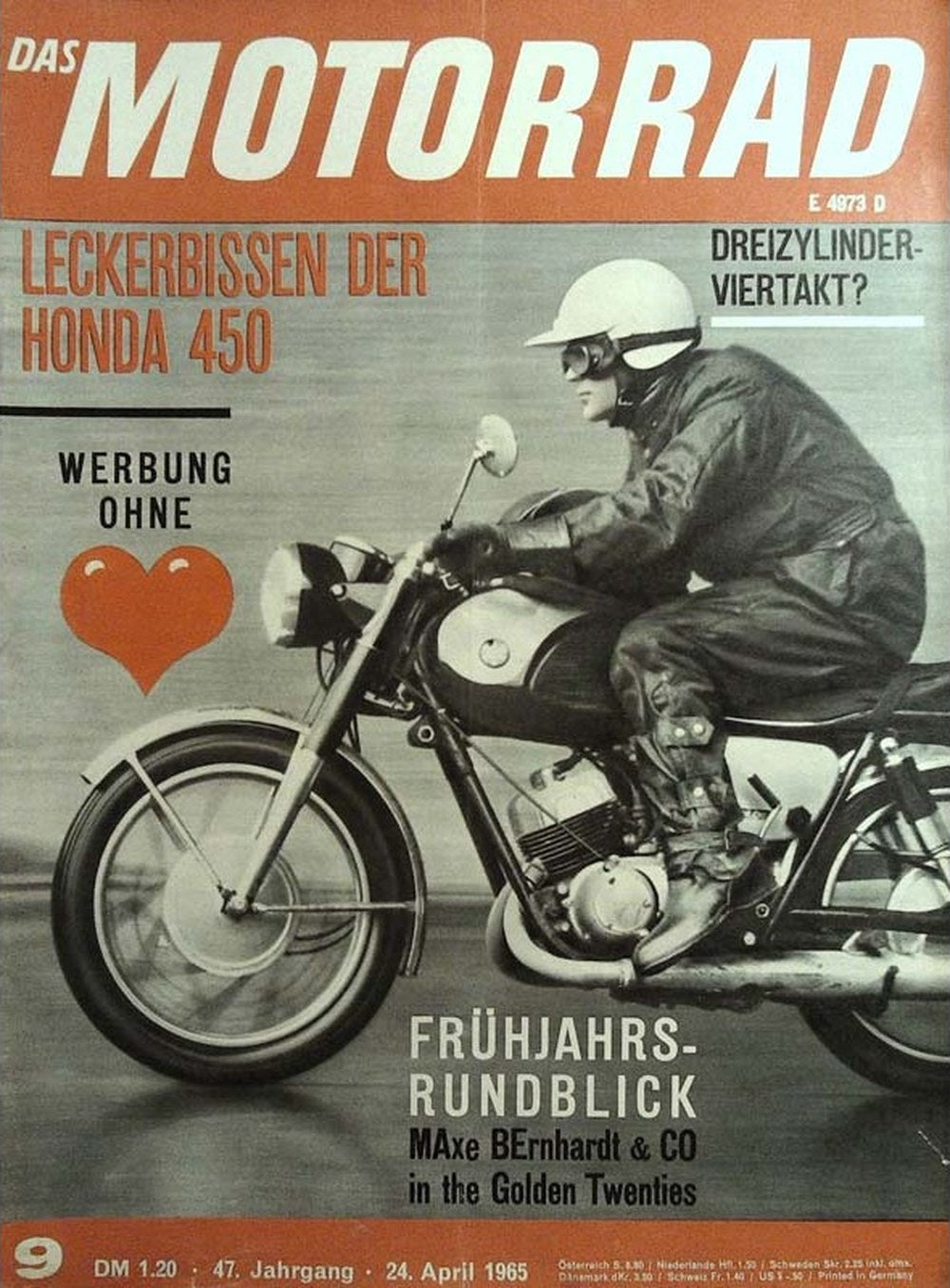 Motorrad Magazin Deutschland 1965-09 Maxe Bernhardt