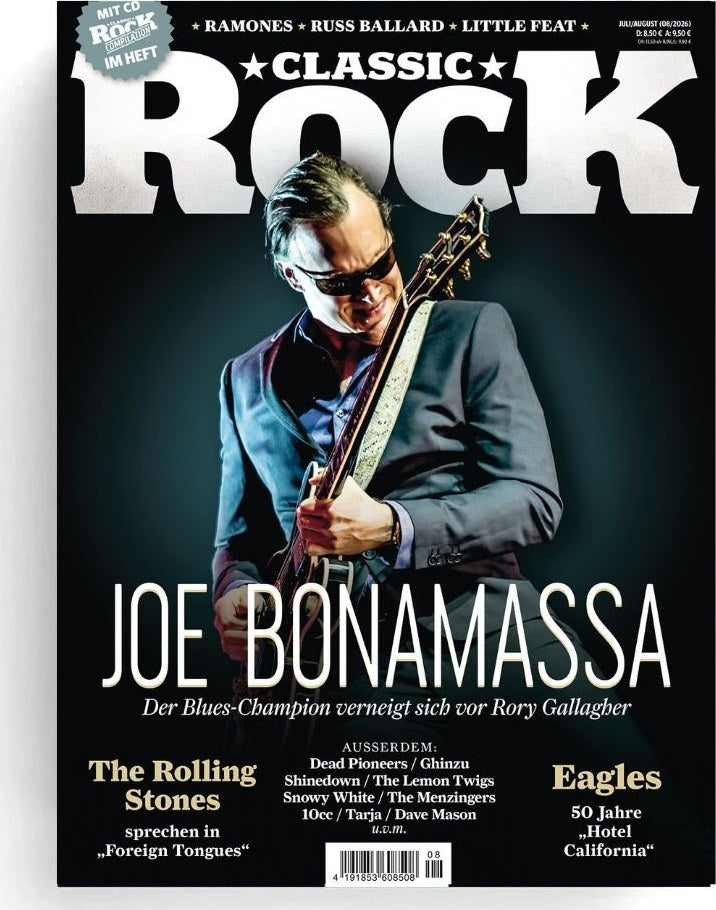 Classic Rock Magazin Deutschland 2026-151 Joe Bonamassa The Rolling Stones Eagles Rory Gallagher Ramones