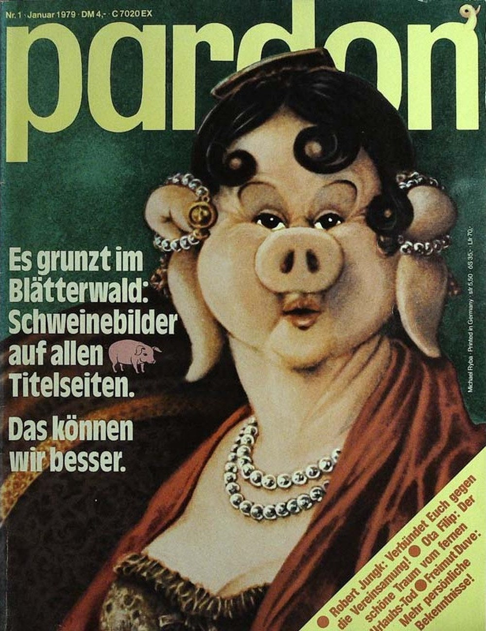 Pardon Magazin Deutschland 1979-01 Robert Jungk Ota Filip Freimut Duve