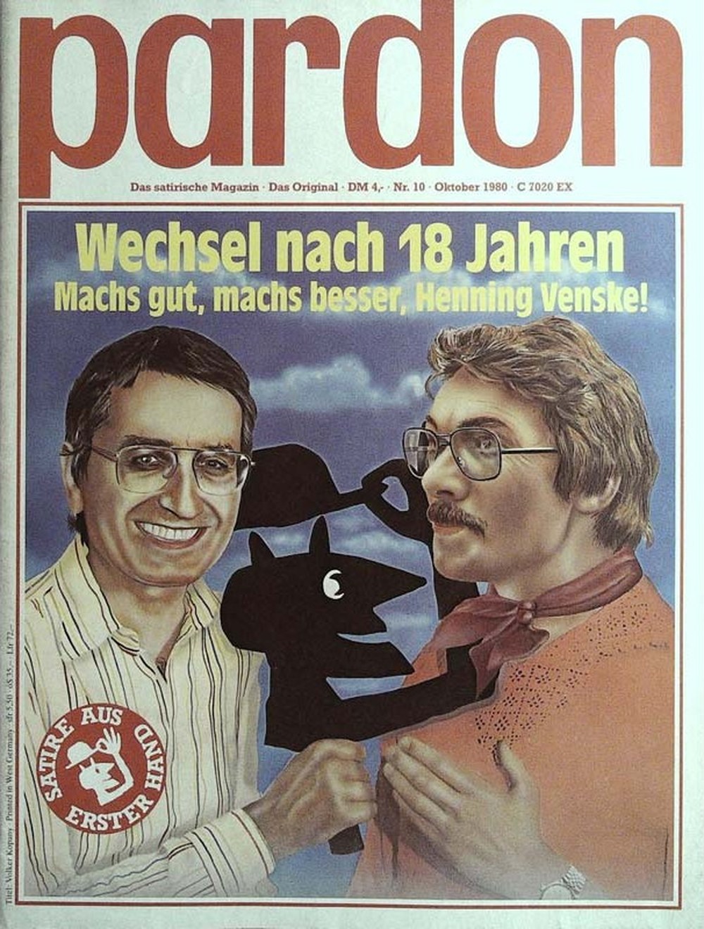 Pardon Magazin Deutschland 1980-10 Henning Venske