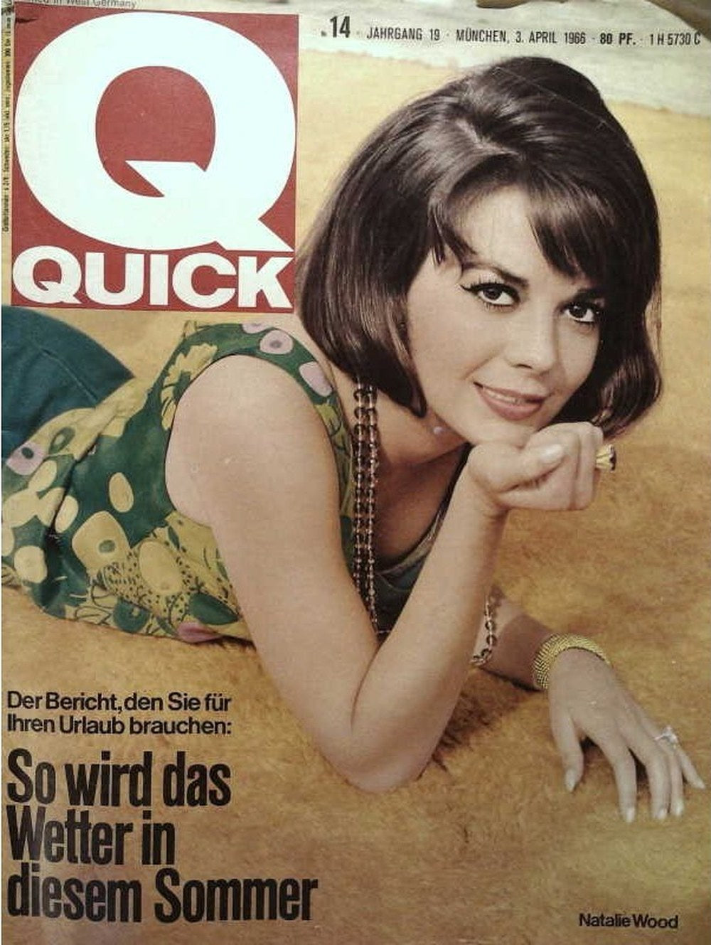 Quick Magazin Deutschland 1966-14 Natalie Wood