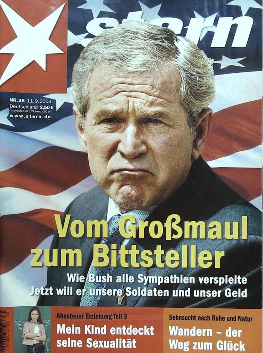Stern Magazin Deutschland 2003-38 George W. Bush