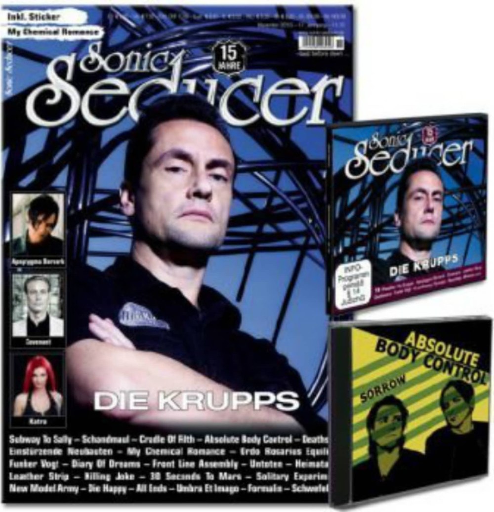 Sonic Seducer Magazin Deutschland 2010-11 Die Krupps Apocalyptica Covenant Katra Absolute Body Control + CD