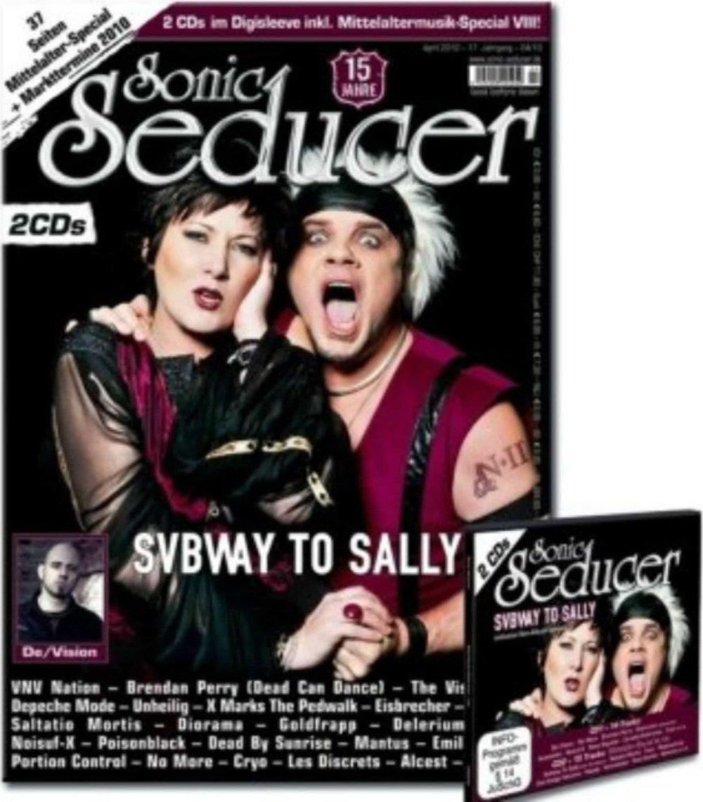 Sonic Seducer Magazin Deutschland 2010-04 Subway To Sally De/Vision VNV Nation Brendan Perry Depeche Mode + CD
