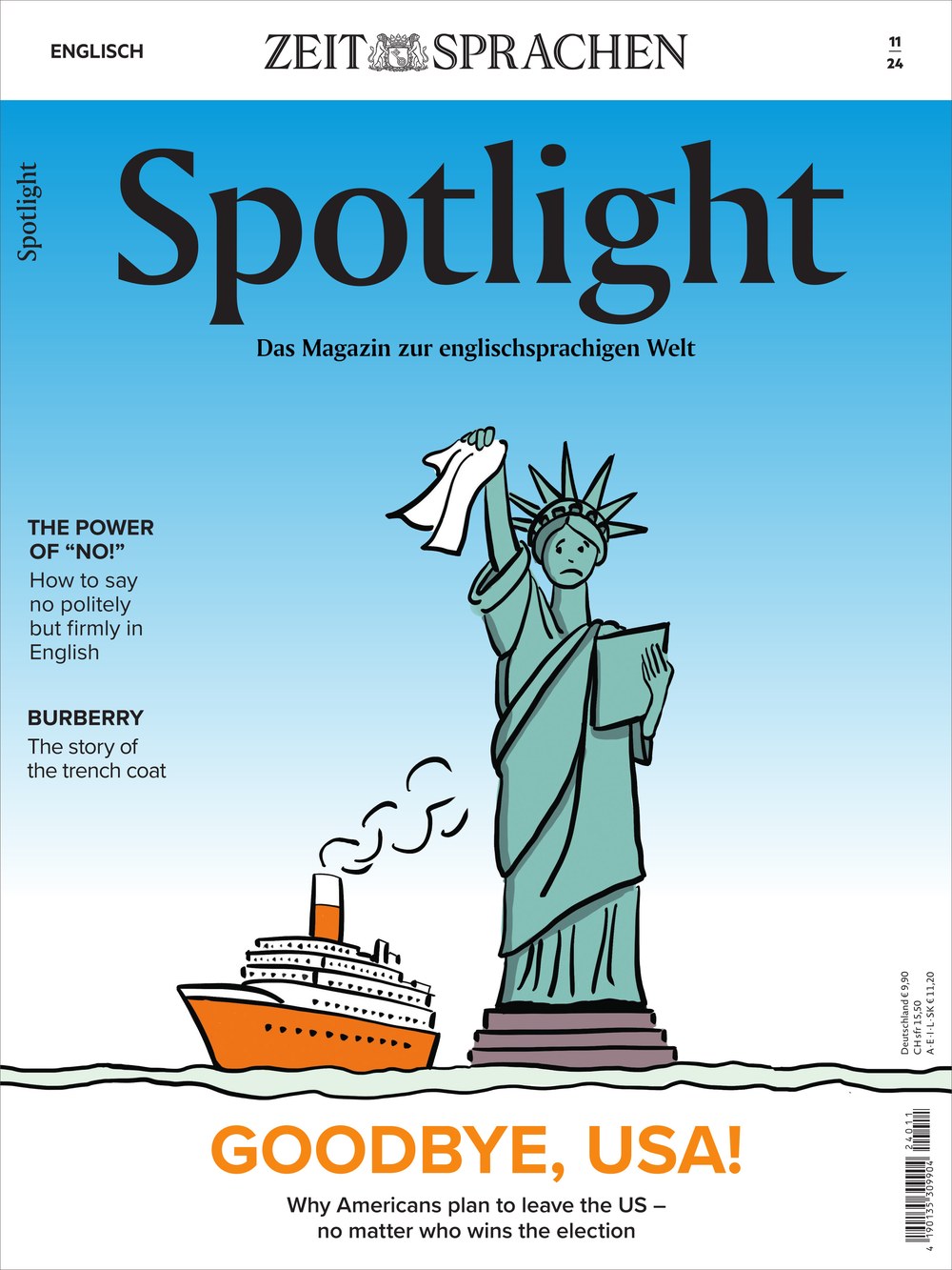 Spotlight Magazin Deutschland 2024-11 USA Auswanderung US-Wahl