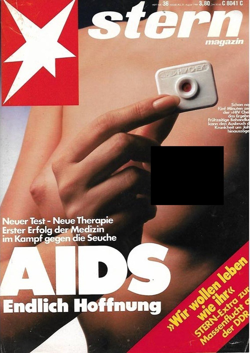 Stern Magazin Deutschland 1989-36 AIDS HIV-Test Therapie