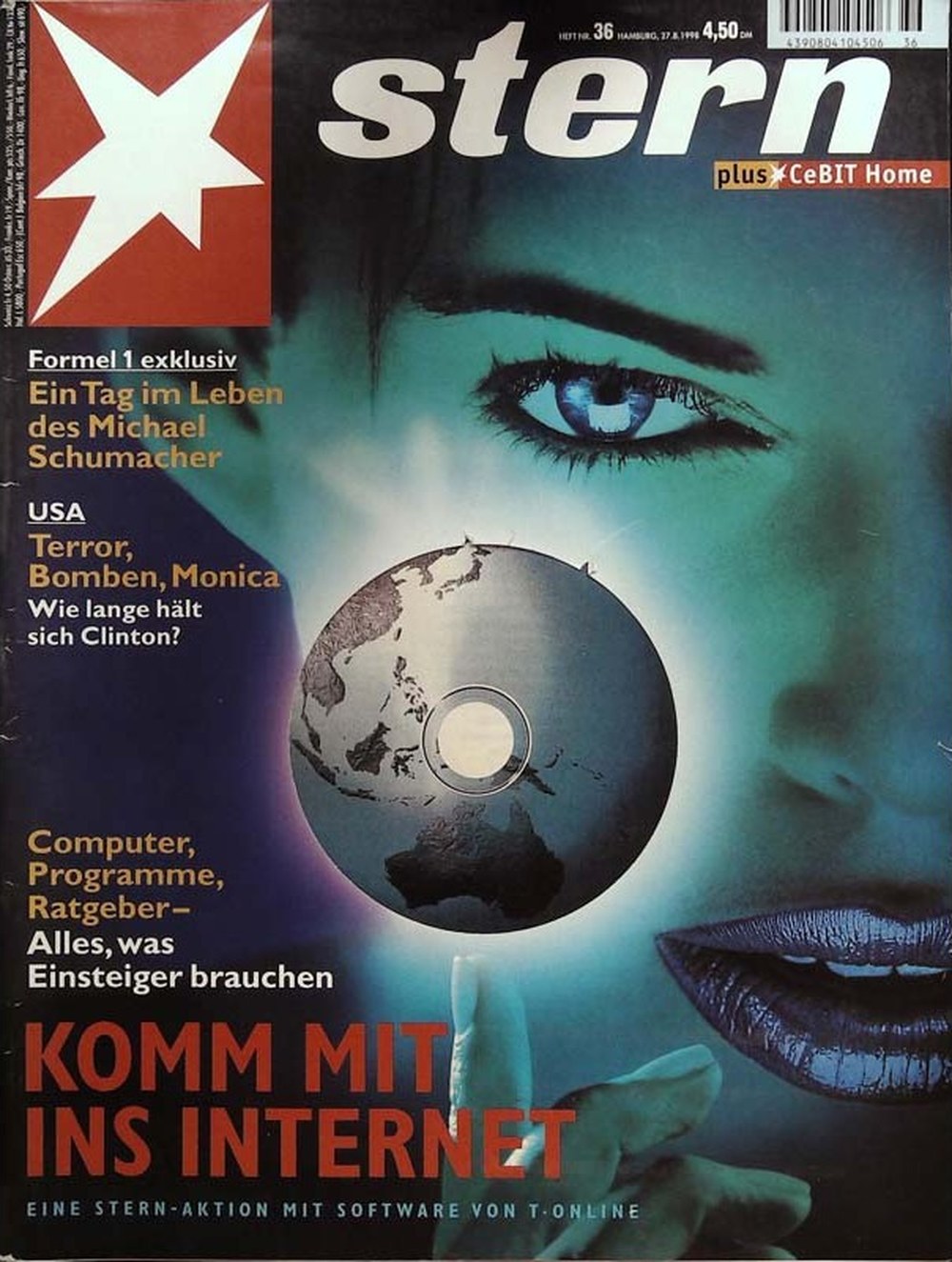 Stern Magazin Deutschland 1998-36 Michael Schumacher Bill Clinton Monica Lewinsky