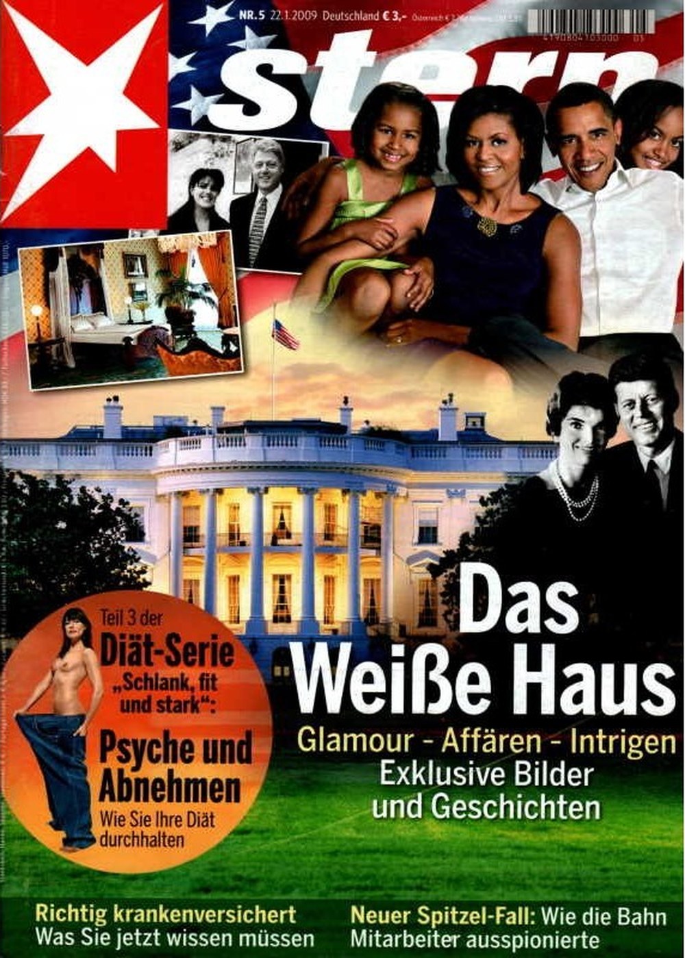 Stern Magazin Deutschland 2009-05 Barack Obama Michelle Obama John F. Kennedy Jacqueline Kennedy