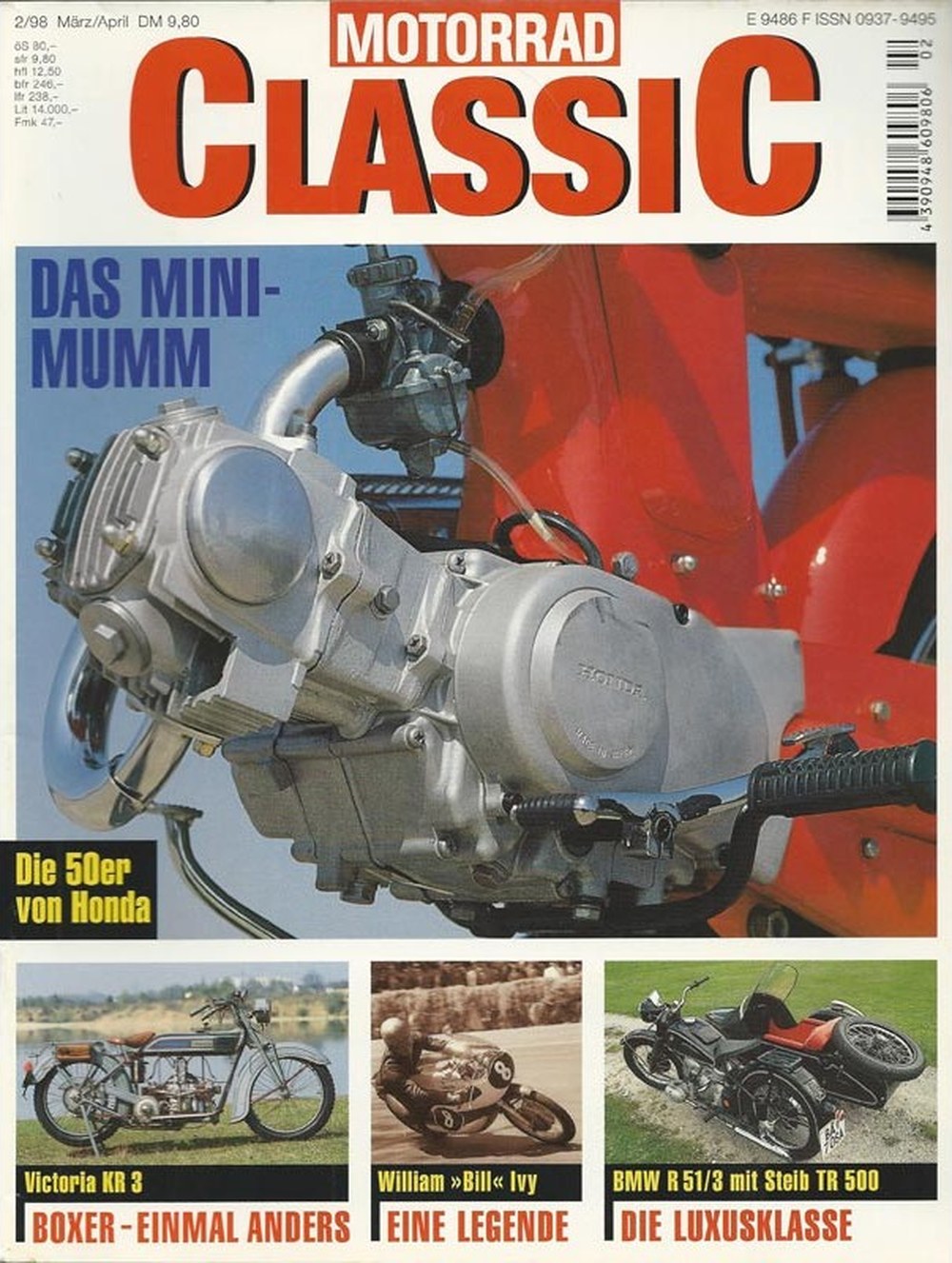 Motorrad Classic Magazin Deutschland 1998-02 William 'Bill' Ivy