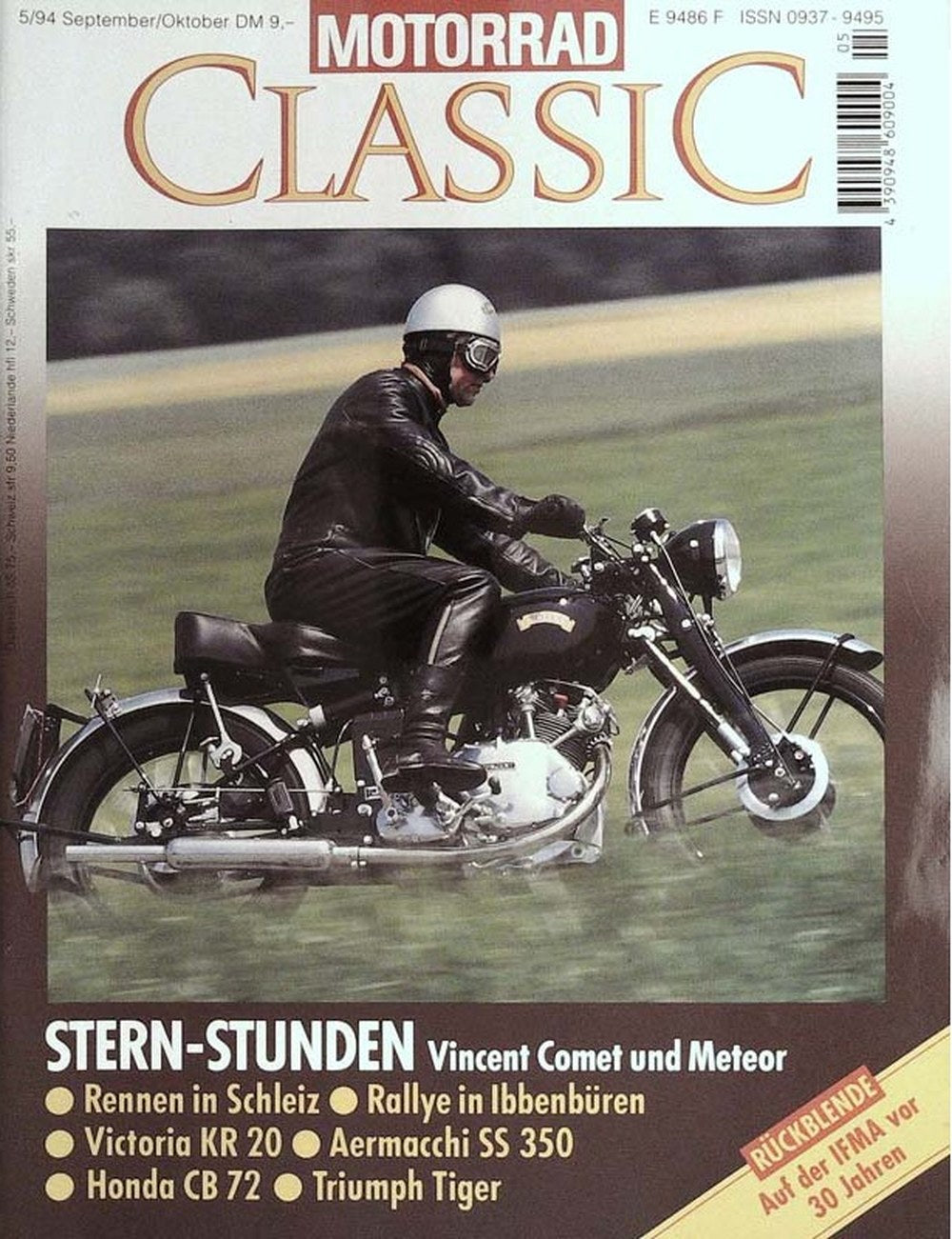 Motorrad Classic Magazin Deutschland 1994-05 Vincent Comet Vincent Meteor Oldtimer-Motorrad