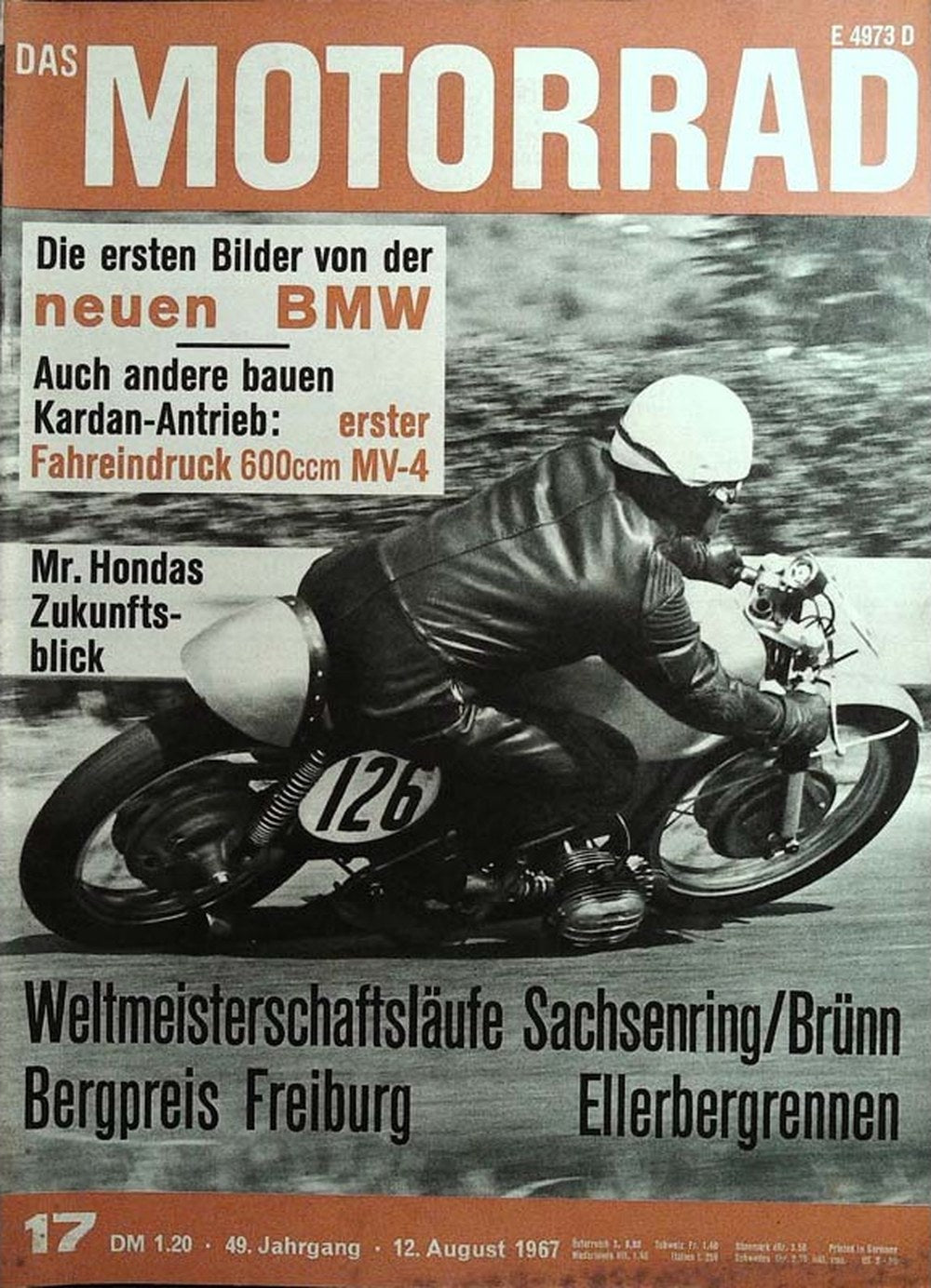 Motorrad Magazin Deutschland 1967-17 Soichiro Honda
