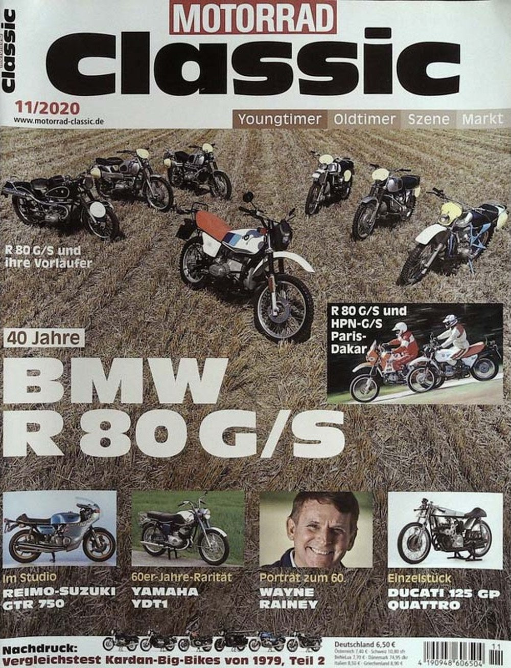 Motorrad Classic Magazin Deutschland 2020-11 Wayne Rainey BMW Reimo-Suzuki Yamaha Ducati