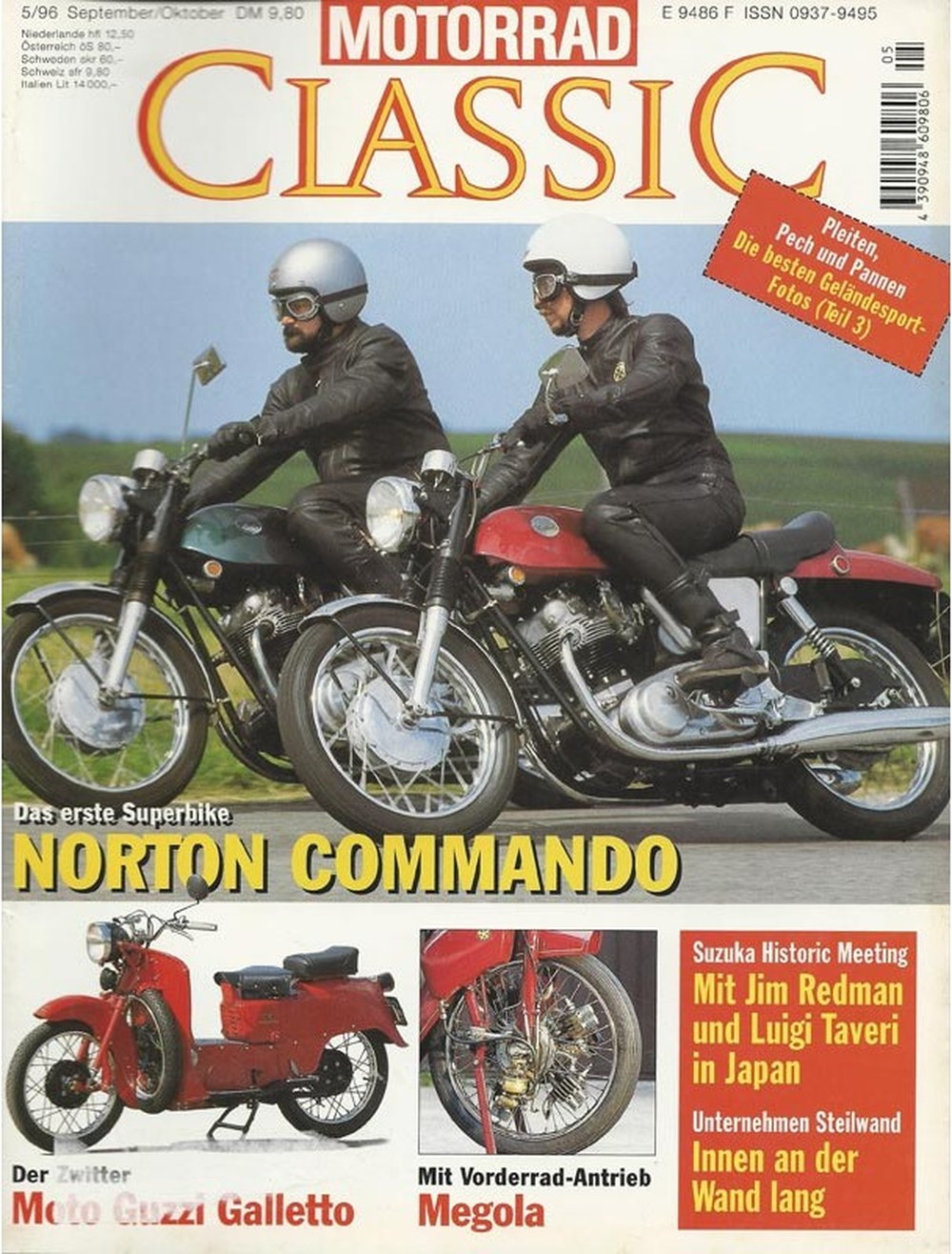 Motorrad Classic Magazin Deutschland 1996-05 Jim Redman Luigi Taveri