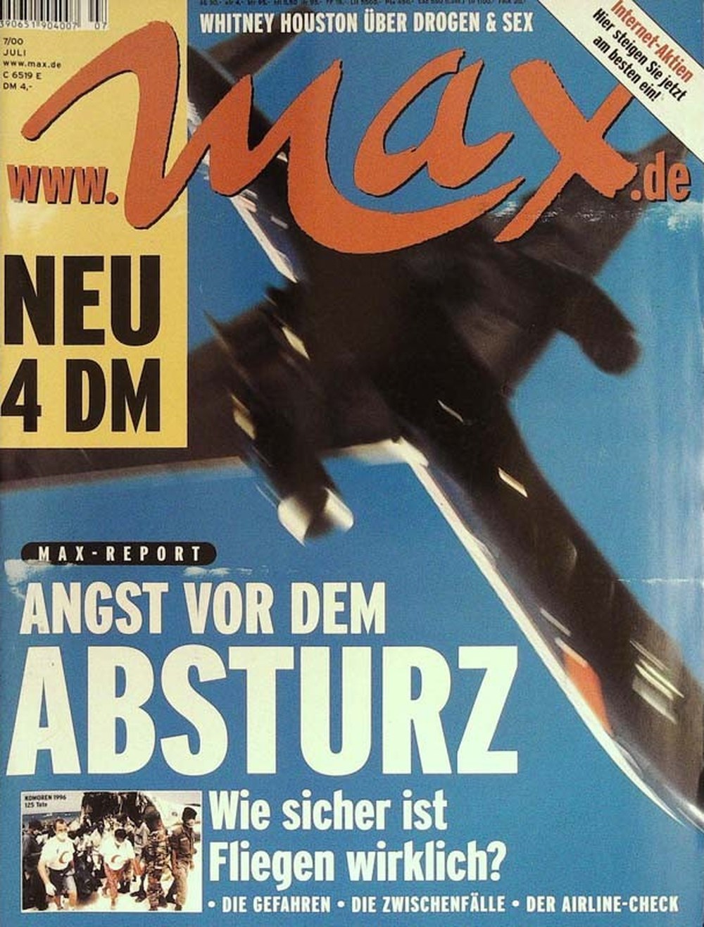 Max Magazin Deutschland 2000-07 Whitney Houston