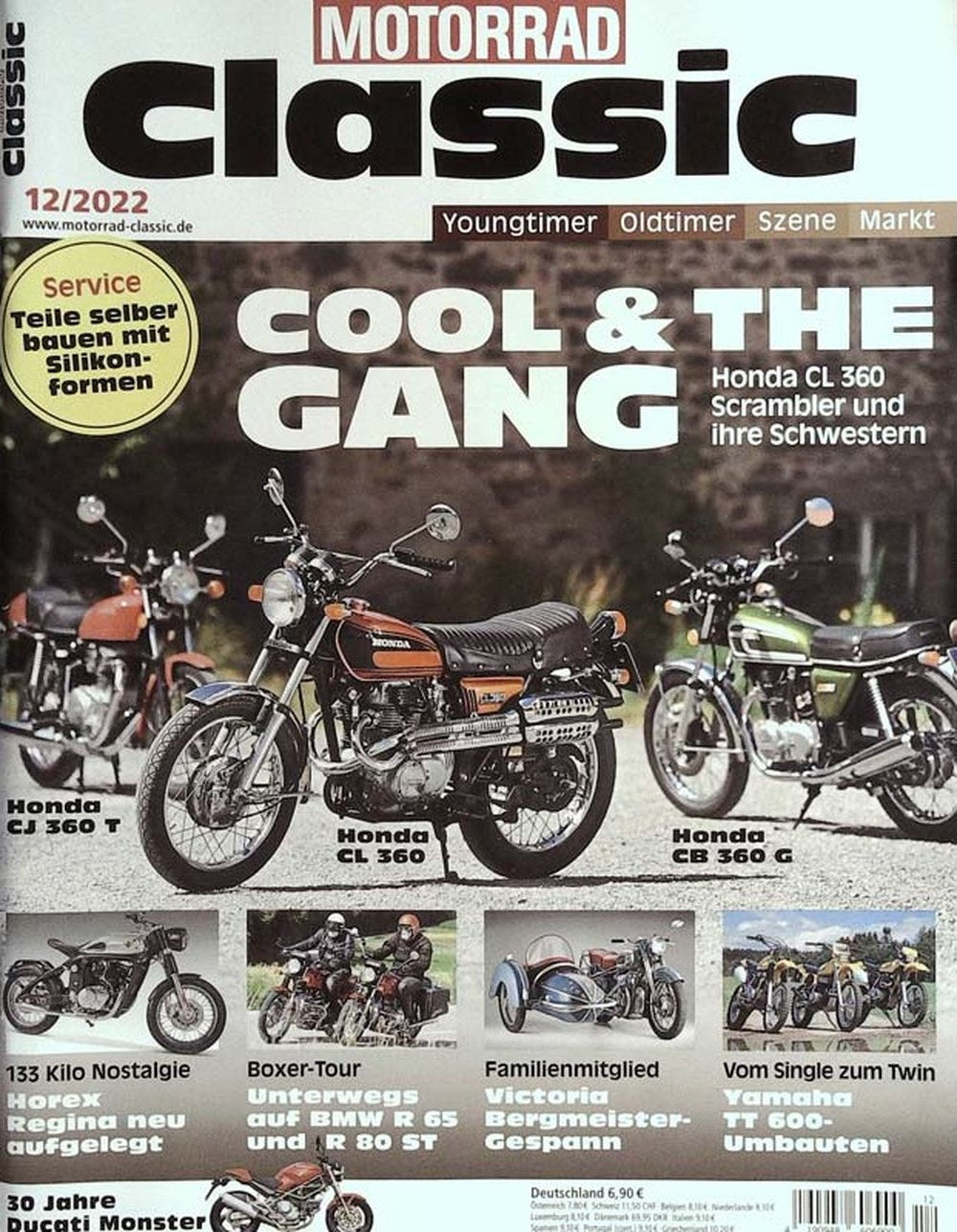 Motorrad Classic Magazin Deutschland 2022-12 Honda CL 360 Honda CB 360 G Honda CJ 360 T