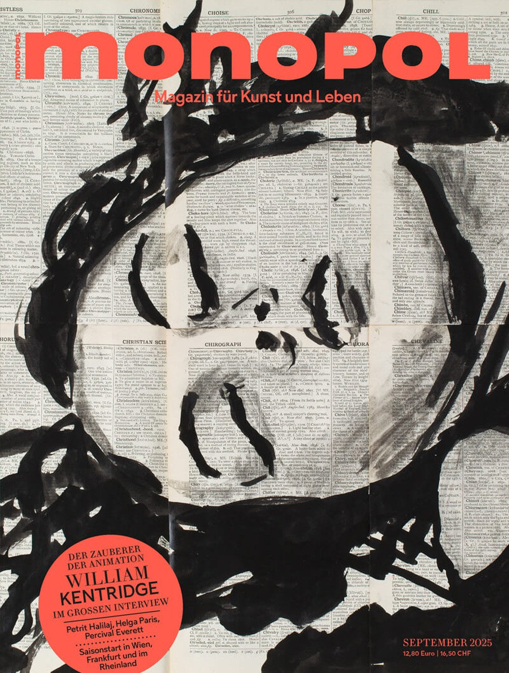 Monopol Magazin Deutschland 2025-09 William Kentridge Petrit Halilaj Helga Paris Percival Everett
