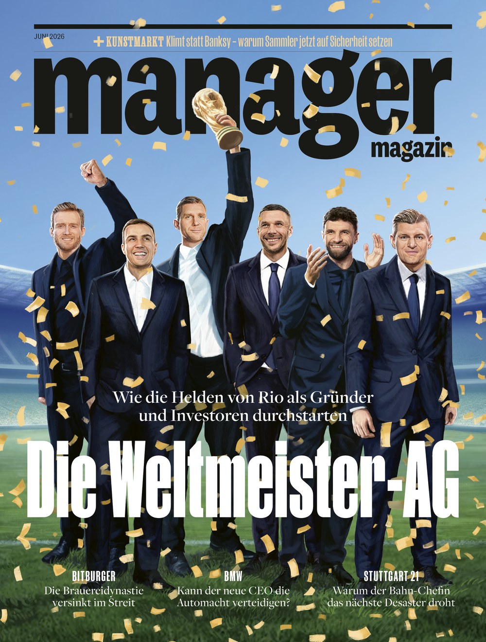 Manager Magazin Deutschland 2026-06 Lukas Podolski Bastian Schweinsteiger Miroslav Klose André Schürrle Thomas Hitzlsperger