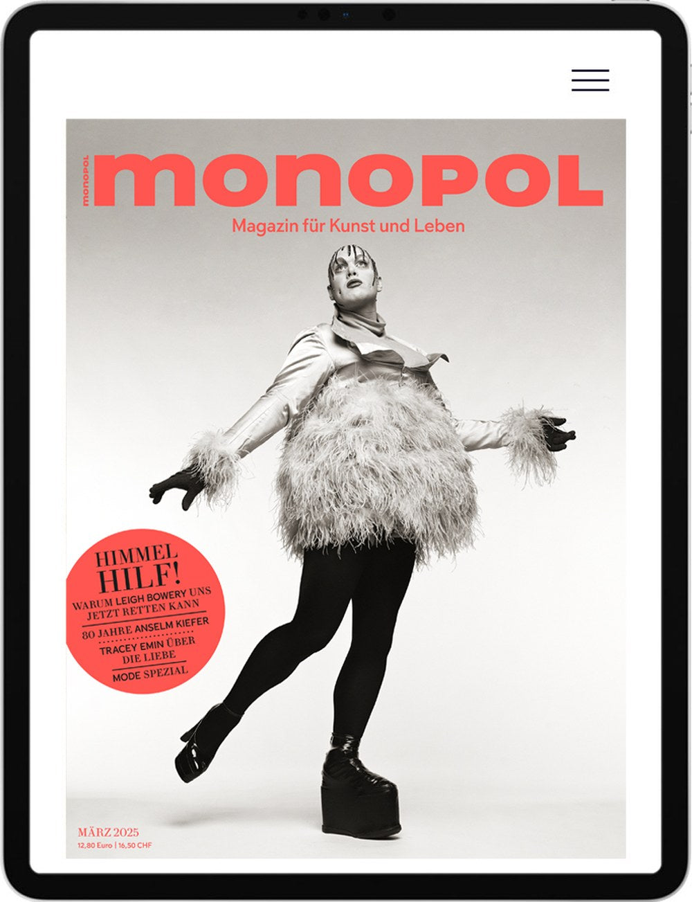 Monopol Magazin Deutschland 2025-03 Leigh Bowery Anselm Kiefer Tracey Emin