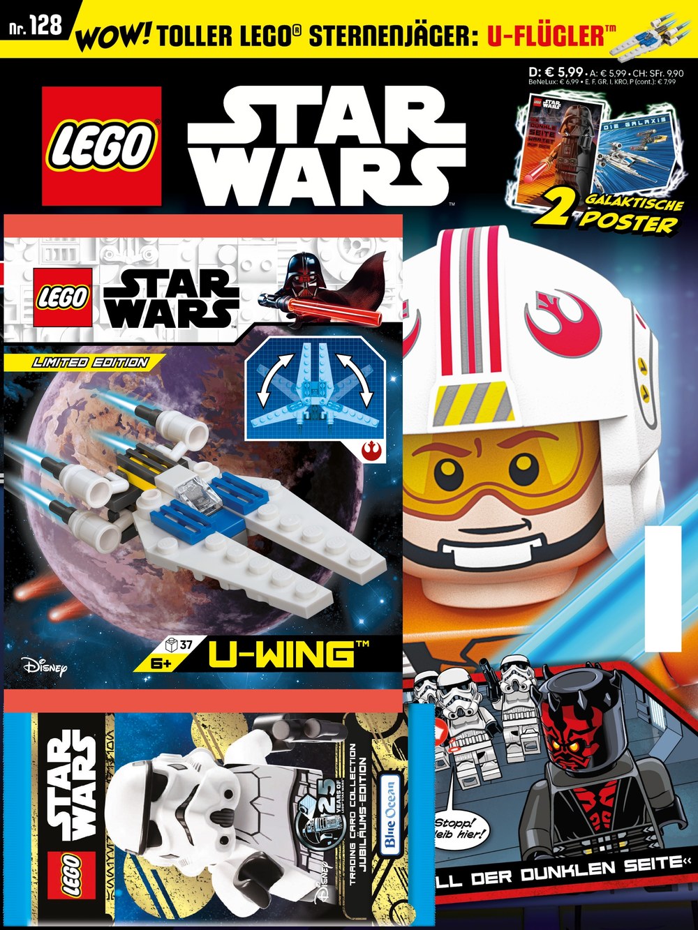 Lego Star Wars Magazin Deutschland 2025-128 LEGO Star Wars U-Wing Limited Edition Star Wars Rebel Pilot