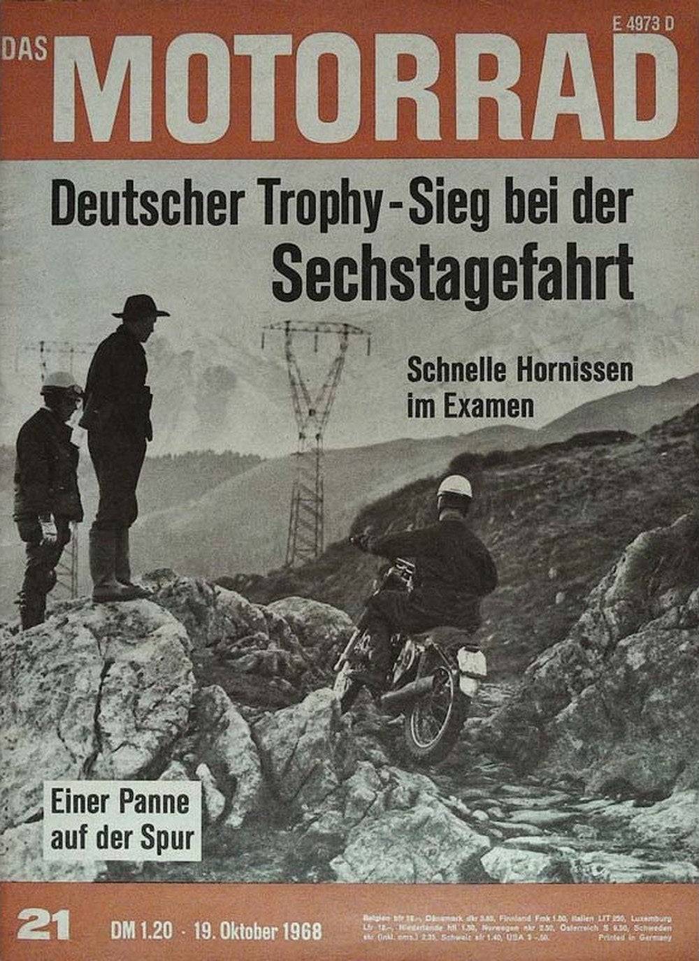 Motorrad Magazin Deutschland 1968-21 Internationale Sechstagefahrt Deutscher Trophy-Sieg Offroad-Motorradsport