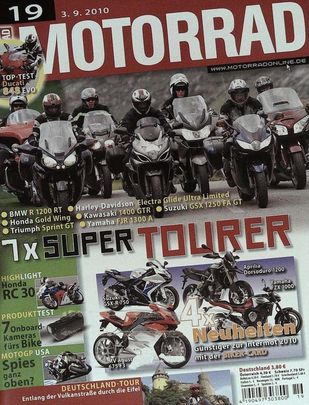 Motorrad Magazin Deutschland 2010-19 Motorrad-Touren Super-Tourer BMW R 1200 RT