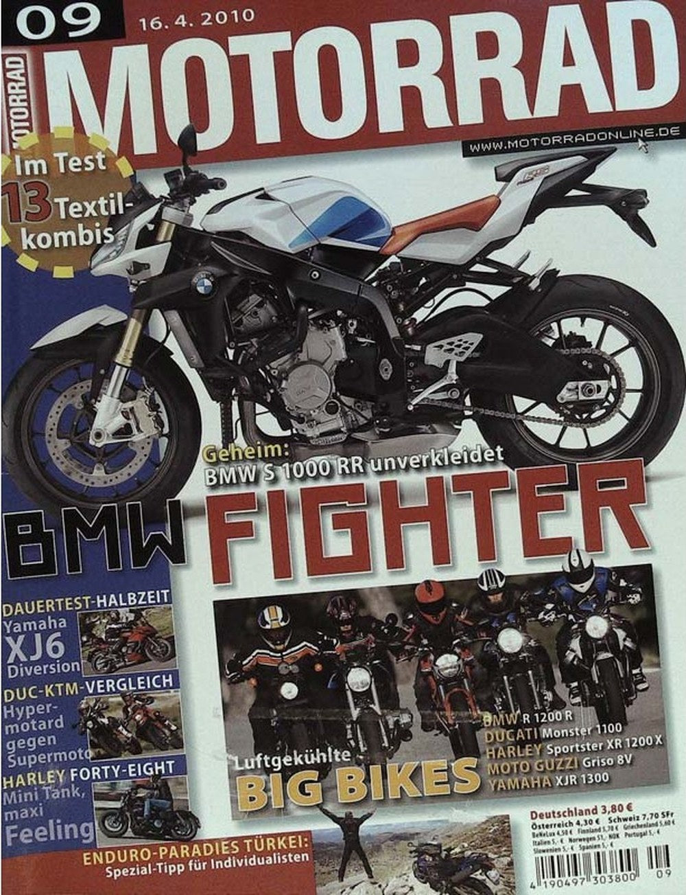 Motorrad Magazin Deutschland 2010-09 Motorrad BMW S 1000 RR BMW Fighter