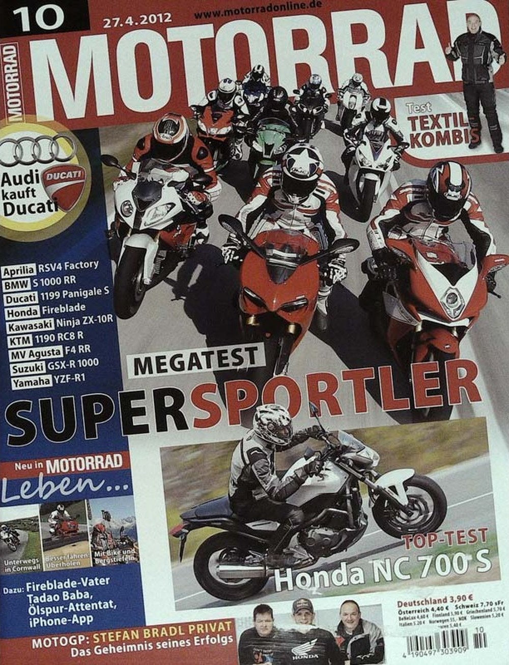 Motorrad Magazin Deutschland 2012-10 Stefan Bradl Tadao Baba