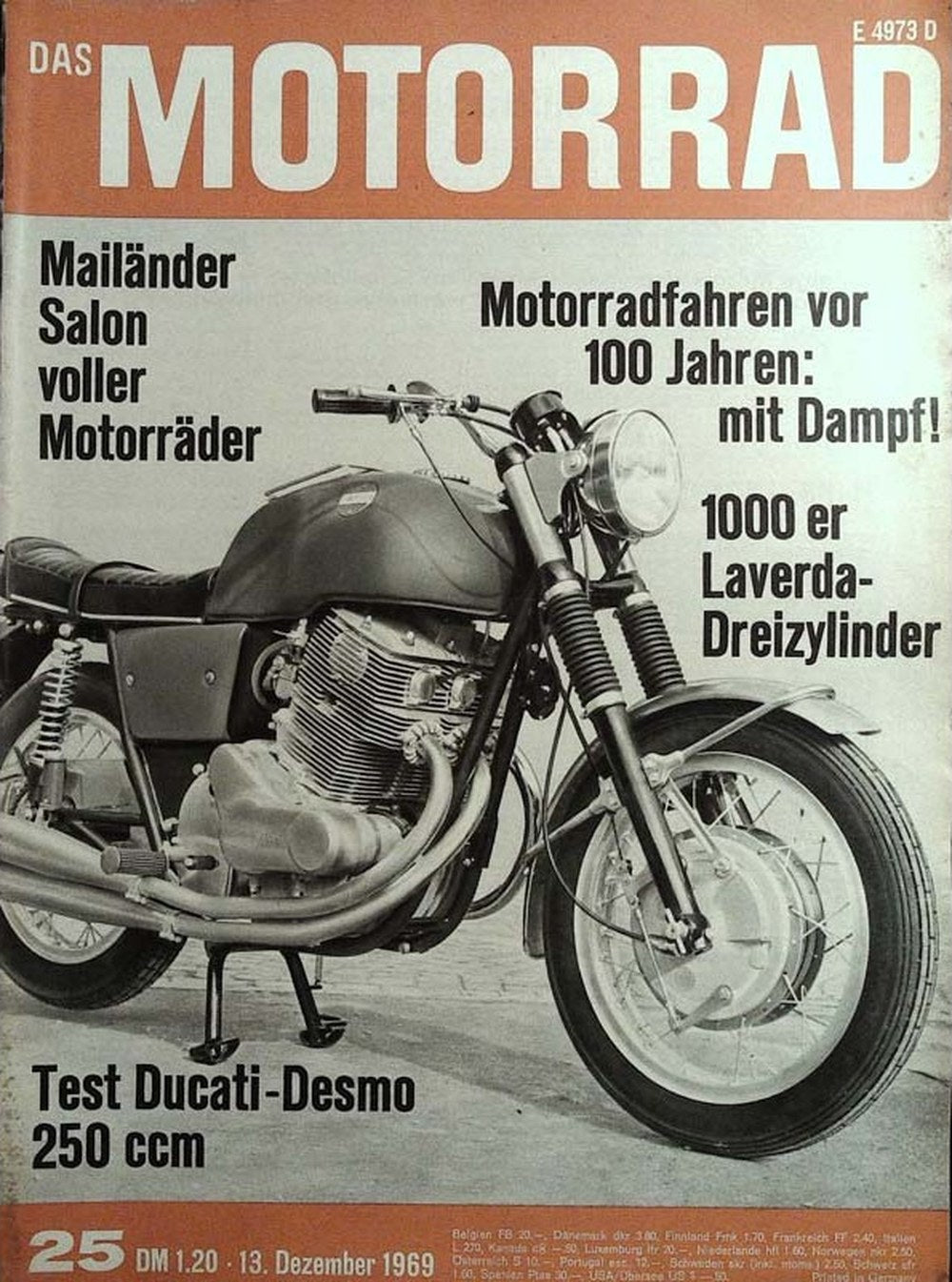 Motorrad Magazin Deutschland 1969-25 Laverda Ducati