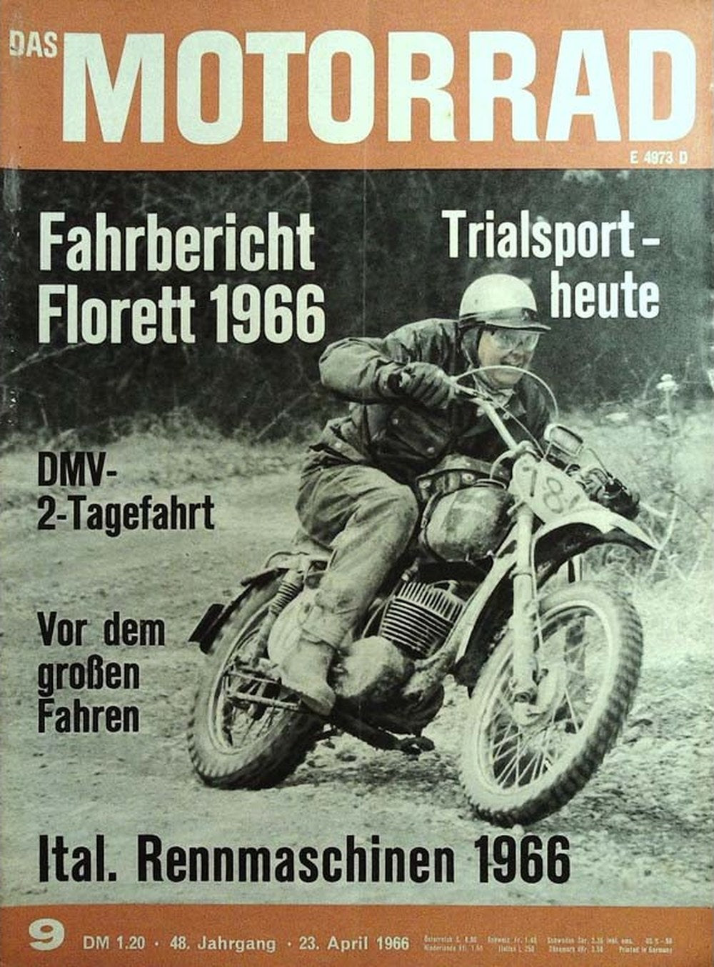 Motorrad Magazin Deutschland 1966-09 Motorradrennen Trial-Sport Kreidler Florett 1966 Test
