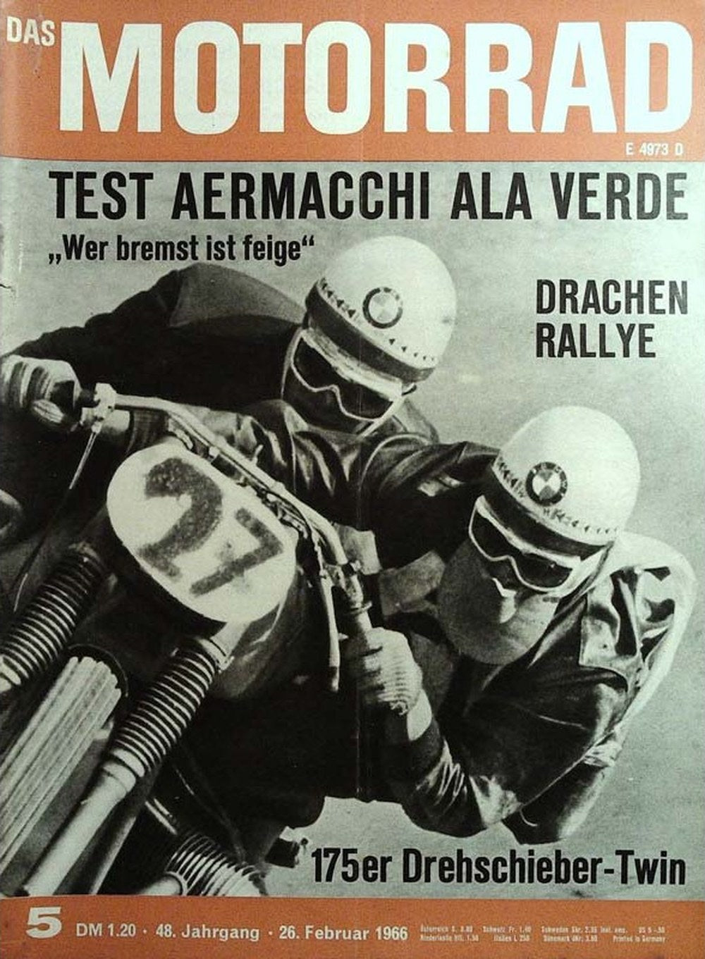 Motorrad Magazin Deutschland 1966-05 Motorradrennen Aermacchi Ala Verde Test Drachen-Rallye