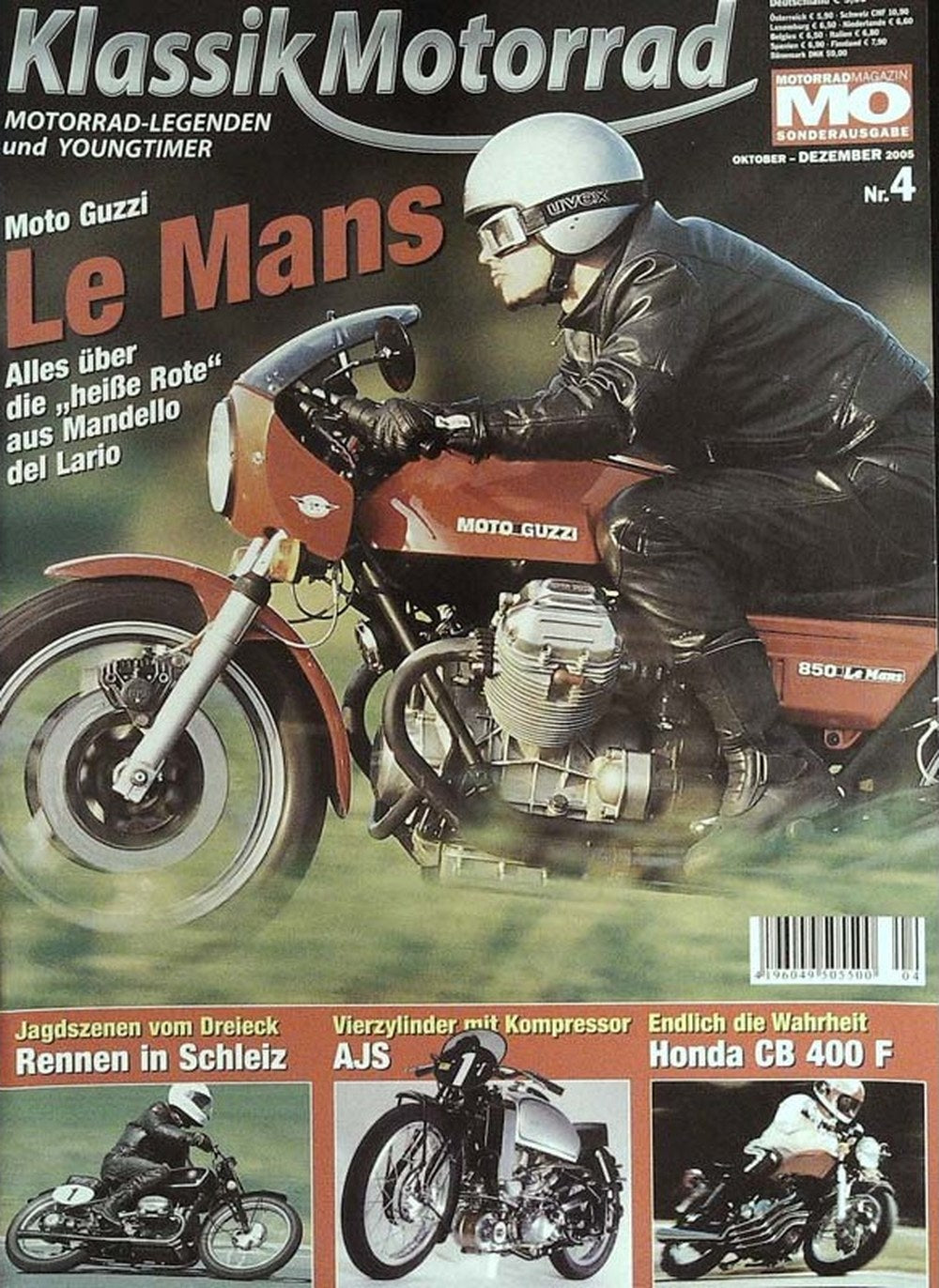 Motorrad Magazin Deutschland 2005-04 Moto Guzzi Le Mans AJS Honda CB 400 F