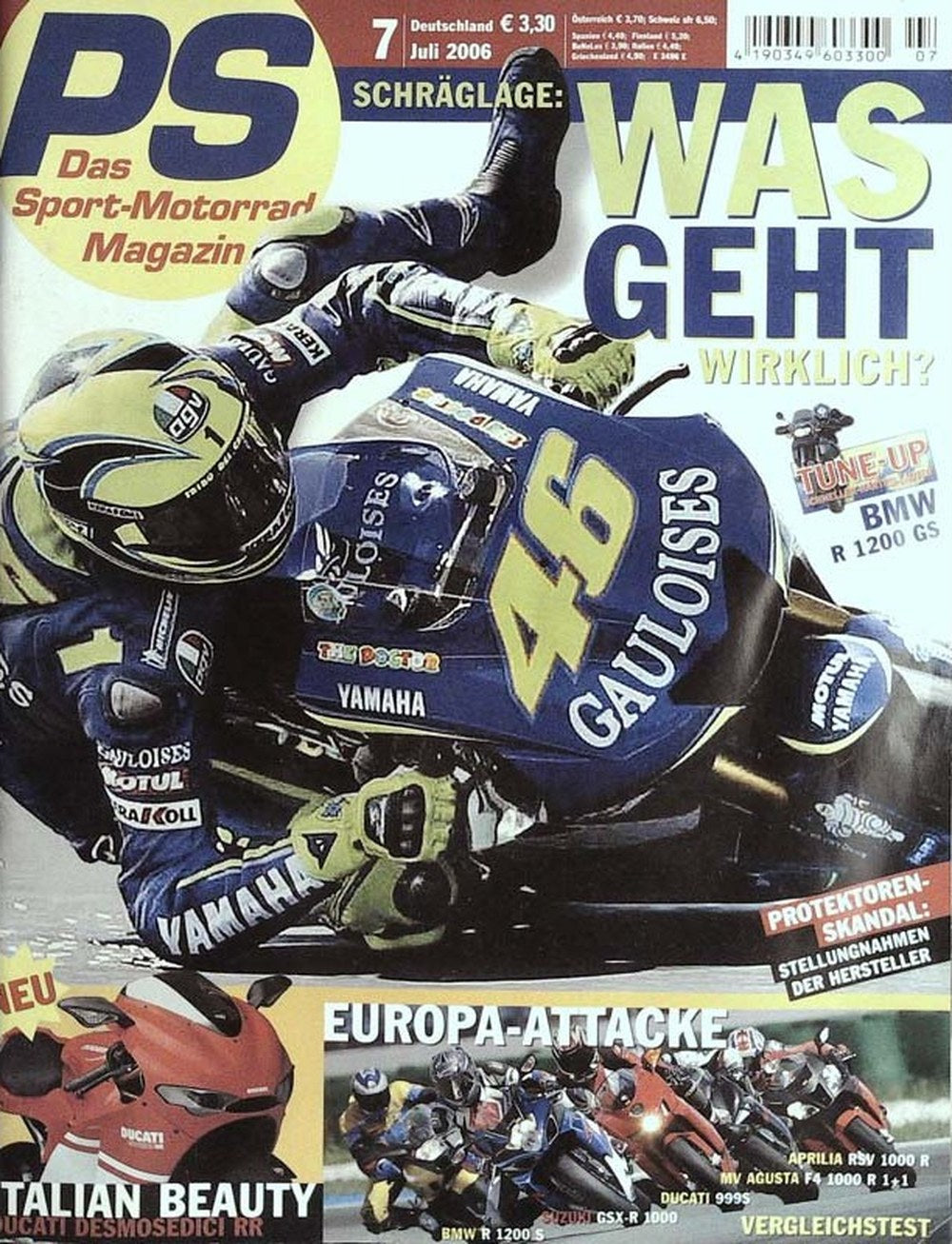 Motorrad Magazin Deutschland 2006-07 Valentino Rossi