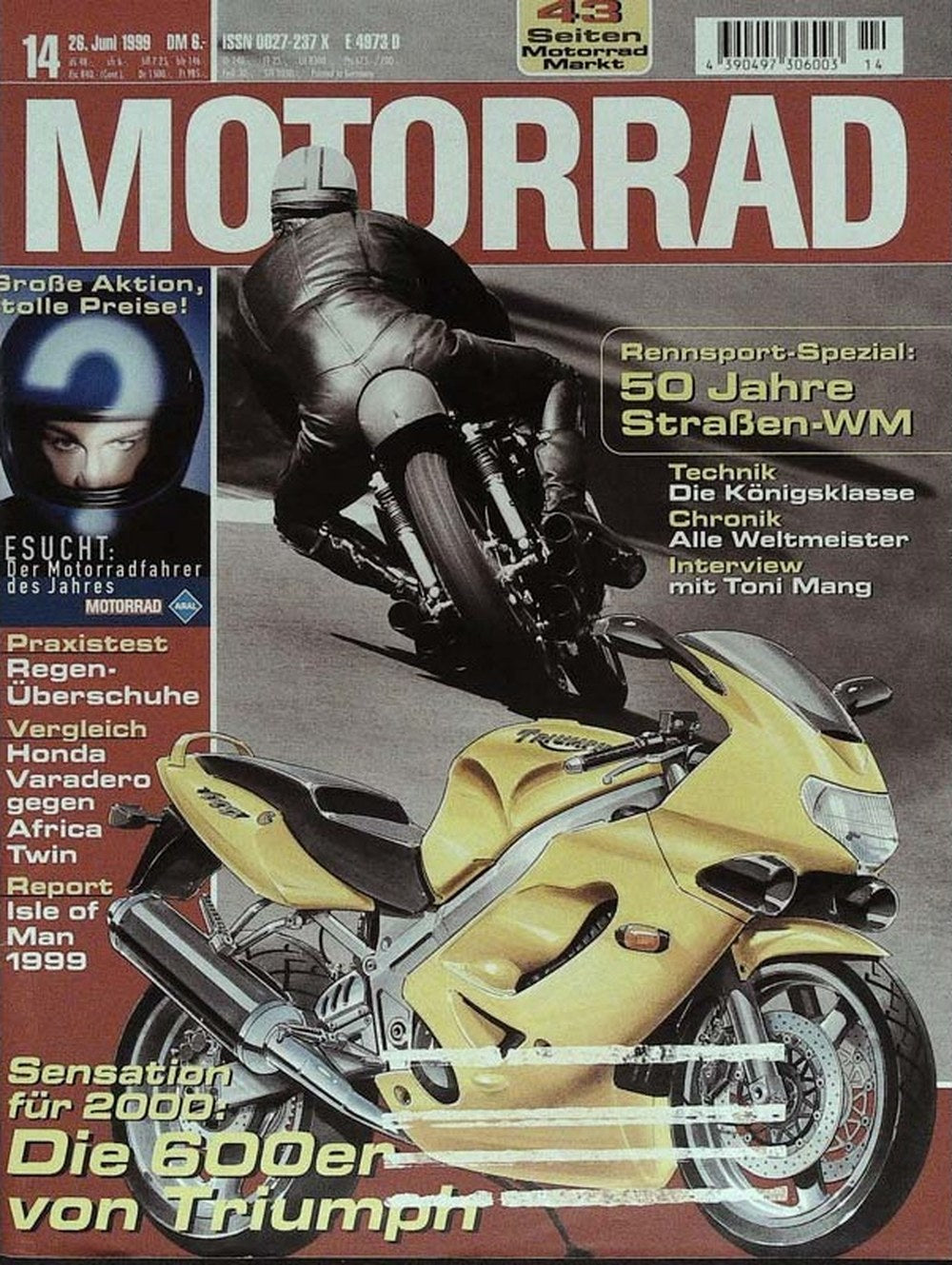 Motorrad Magazin Deutschland 1999-14 Toni Mang