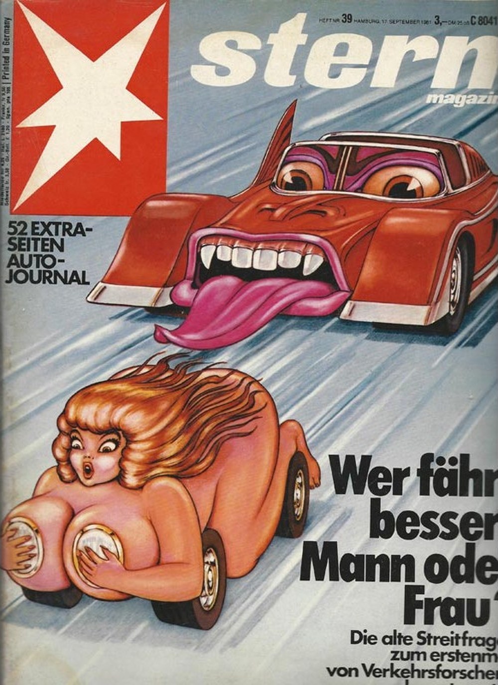 Stern Magazin Deutschland 1981-39 Autofahren Geschlechtervergleich Verkehrsforschung