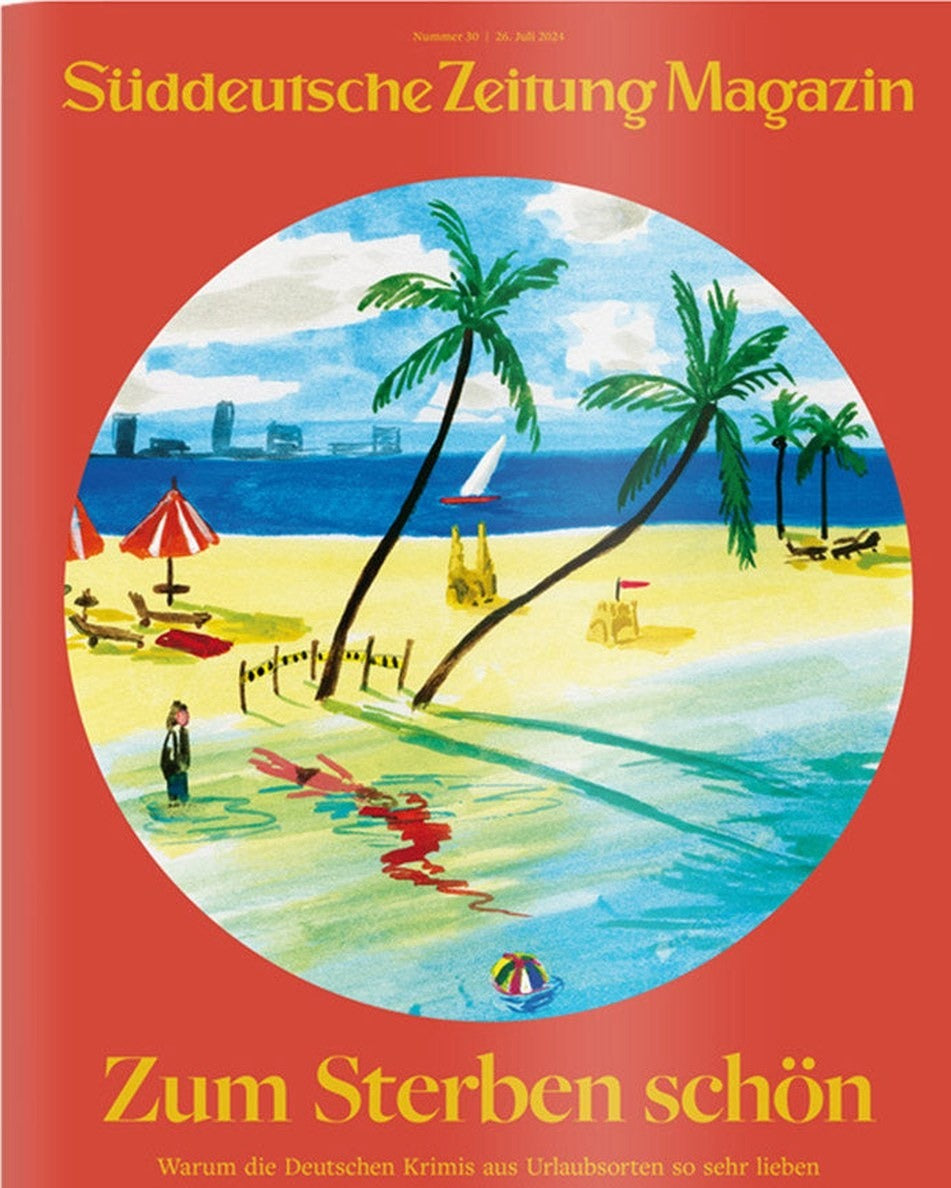 Süddeutsche Zeitung Magazin Deutschland 2024-30 Urlaubskrimis Krimis Reiseziele