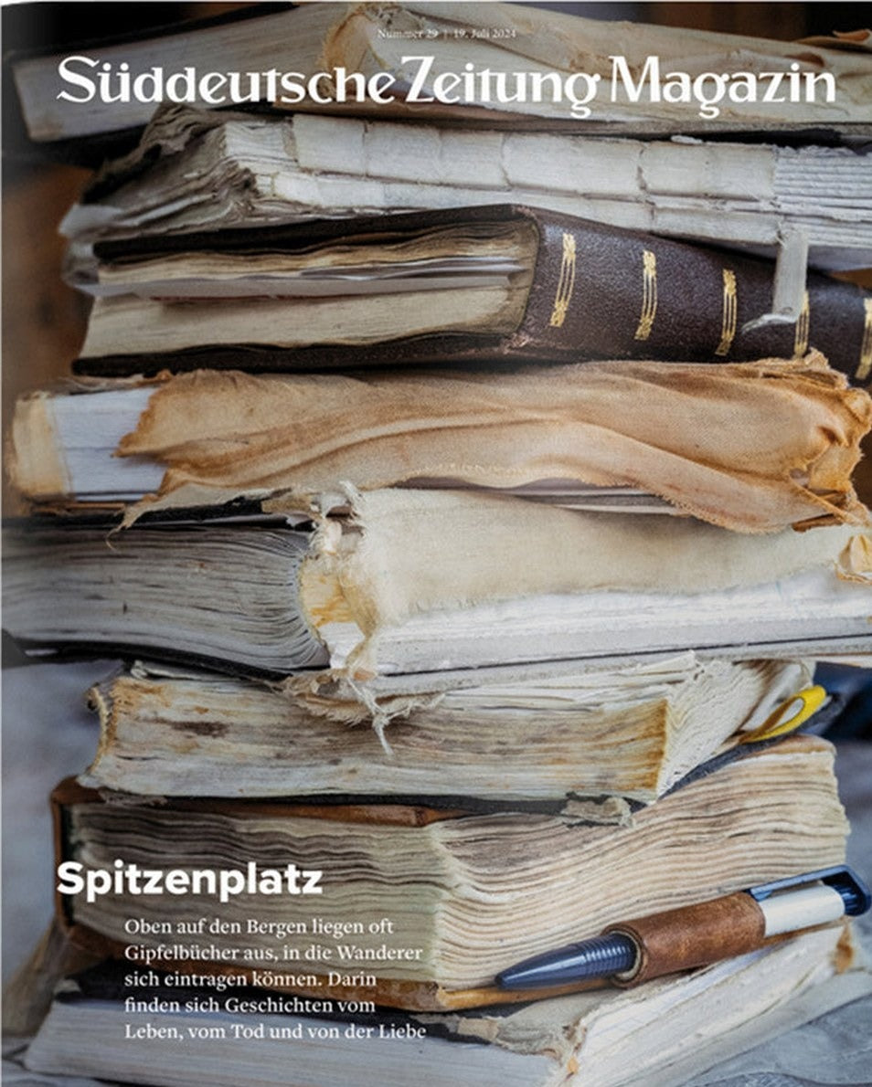Süddeutsche Zeitung Magazin Deutschland 2024-29 Gipfelbücher Bergwandern Alpine Traditionen
