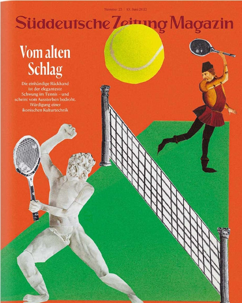 Süddeutsche Zeitung Magazin Deutschland 2022-23 Tennis Einhandrückhand Tennistechnik