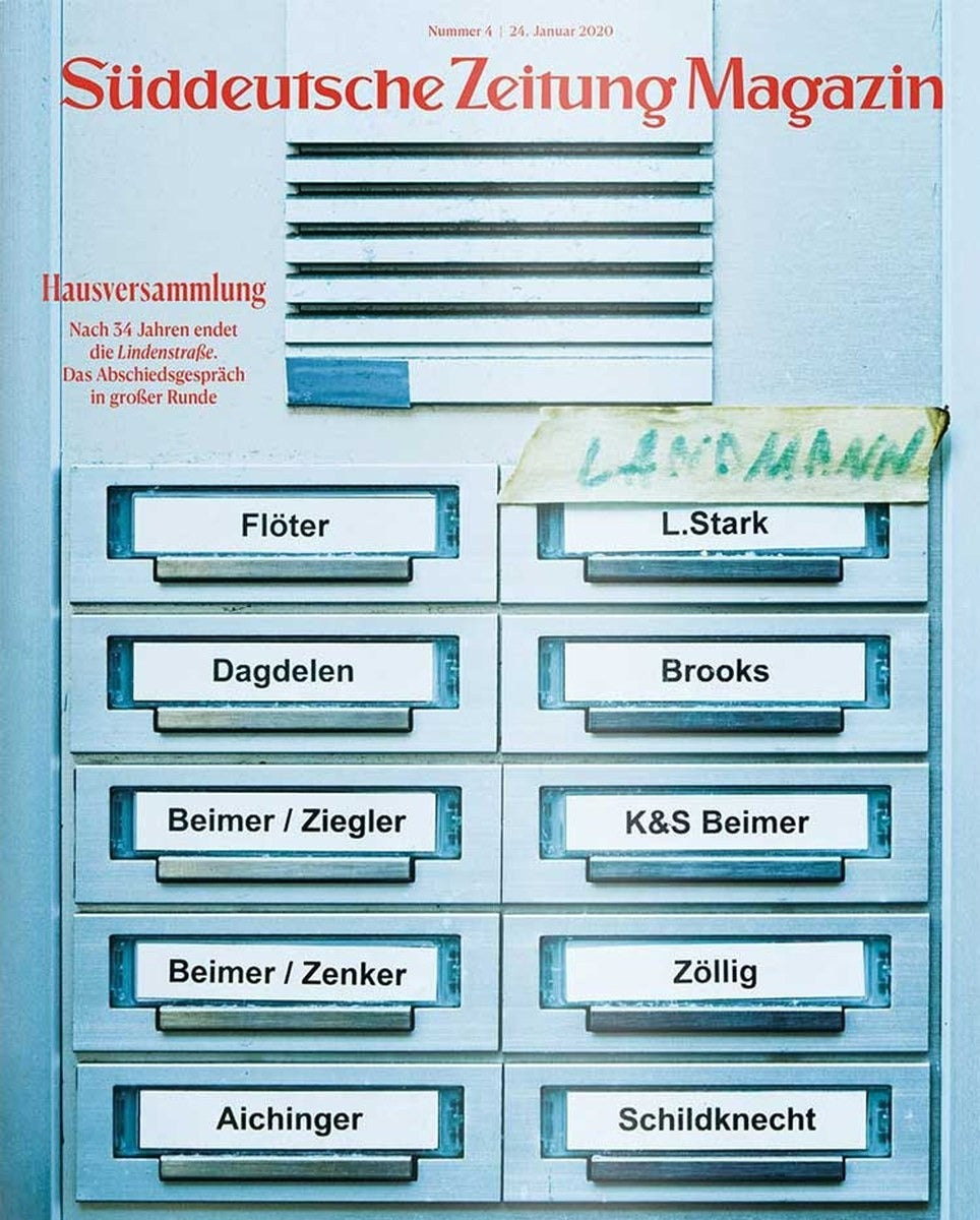 Süddeutsche Zeitung Magazin Deutschland 2020-04 Lindenstraße TV-Serienfinale Hausversammlung