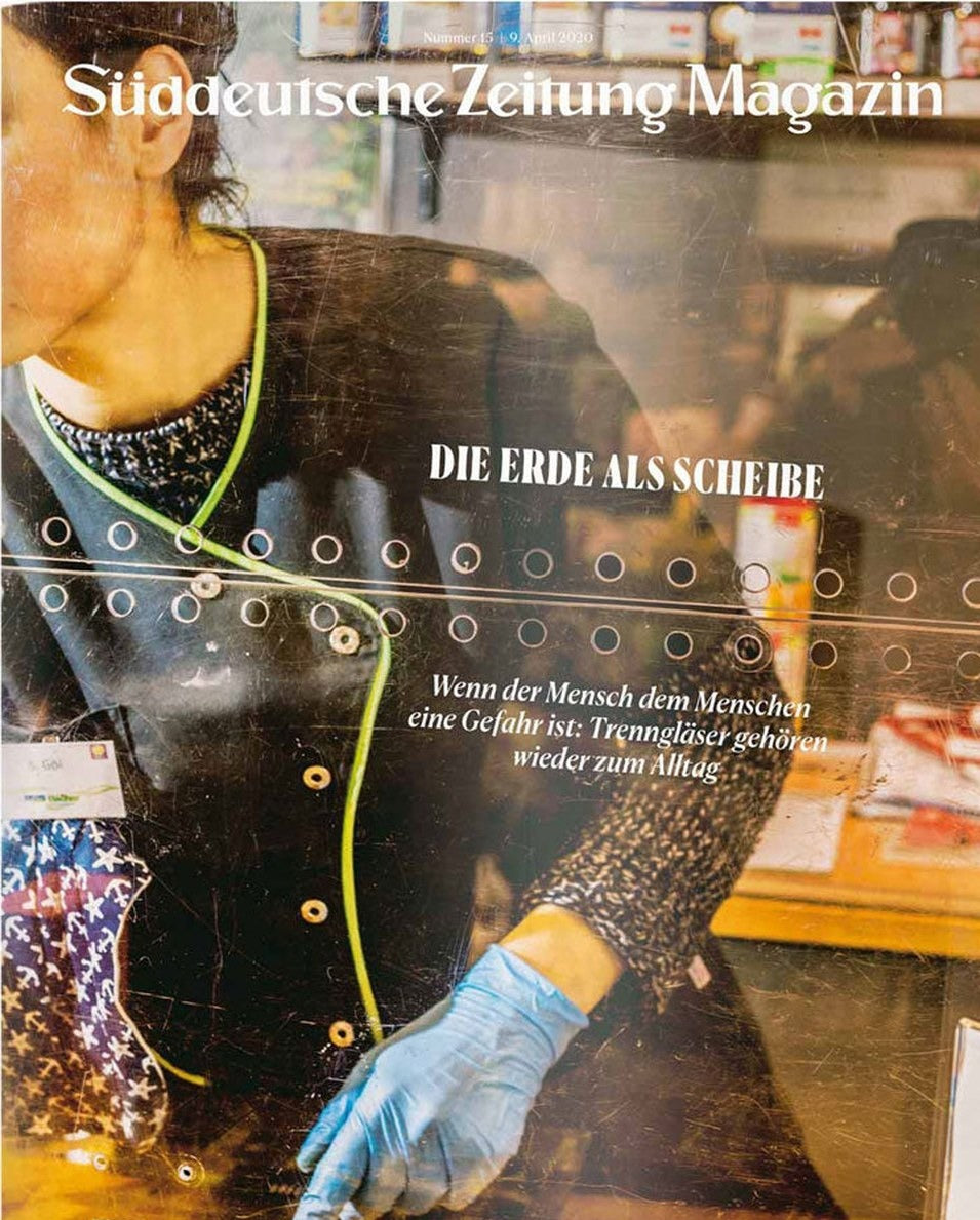 Süddeutsche Zeitung Magazin Deutschland 2020-15 COVID-19-Pandemie Schutzglasbarrieren Plexiglastrennwände