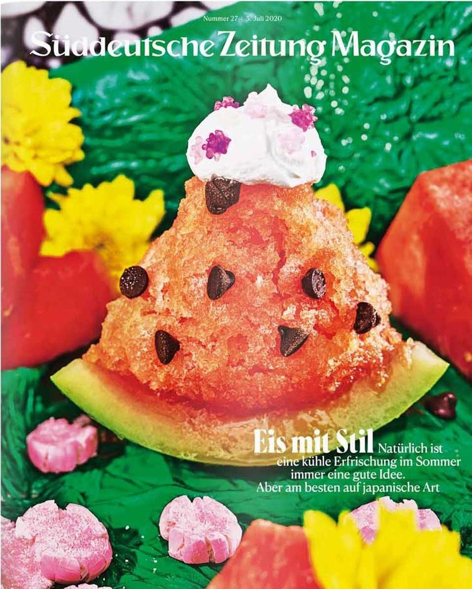 Süddeutsche Zeitung Magazin Deutschland 2020-27 Japanisches Raspeleis Kakigori Sommerdesserts