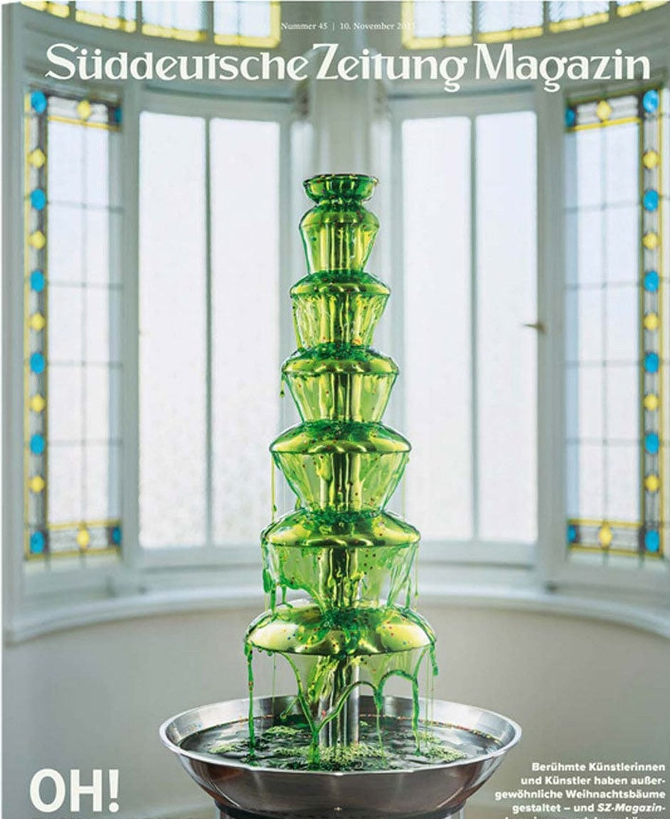 Süddeutsche Zeitung Magazin Deutschland 2023-45 Schokoladenbrunnen Weihnachtsbaumkunst Zeitgenössische Kunst