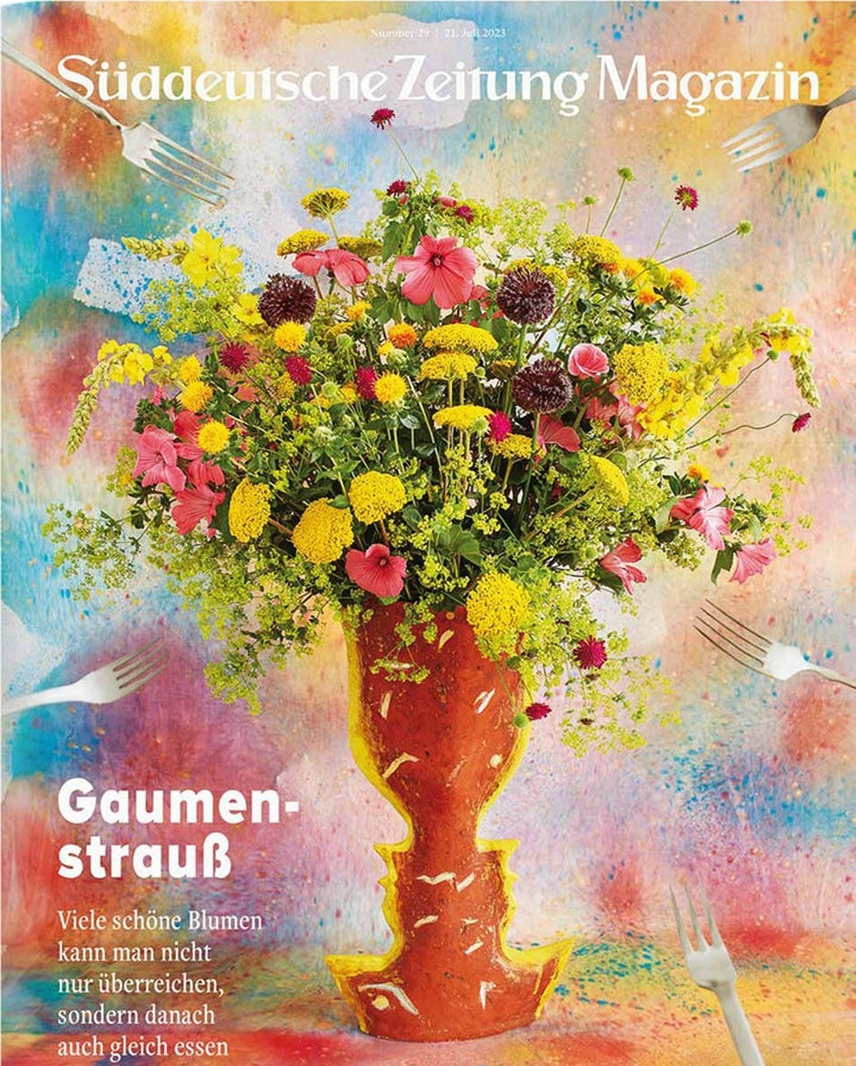 Süddeutsche Zeitung Magazin Deutschland 2023-29 Essbare Blumen Blumenstrauß Kulinarische Blumen
