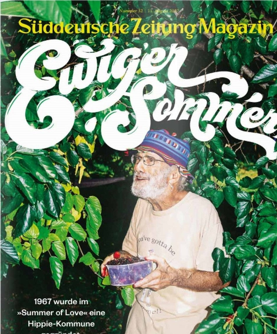 Süddeutsche Zeitung Magazin Deutschland 2017-32 Summer Of Love 1967 Hippie-Kommune Gegenkultur
