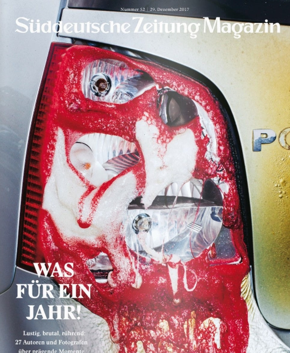 Süddeutsche Zeitung Magazin Deutschland 2017-52 Jahresrückblick 2017 Defekte Autoleuchte Kunstfotografie