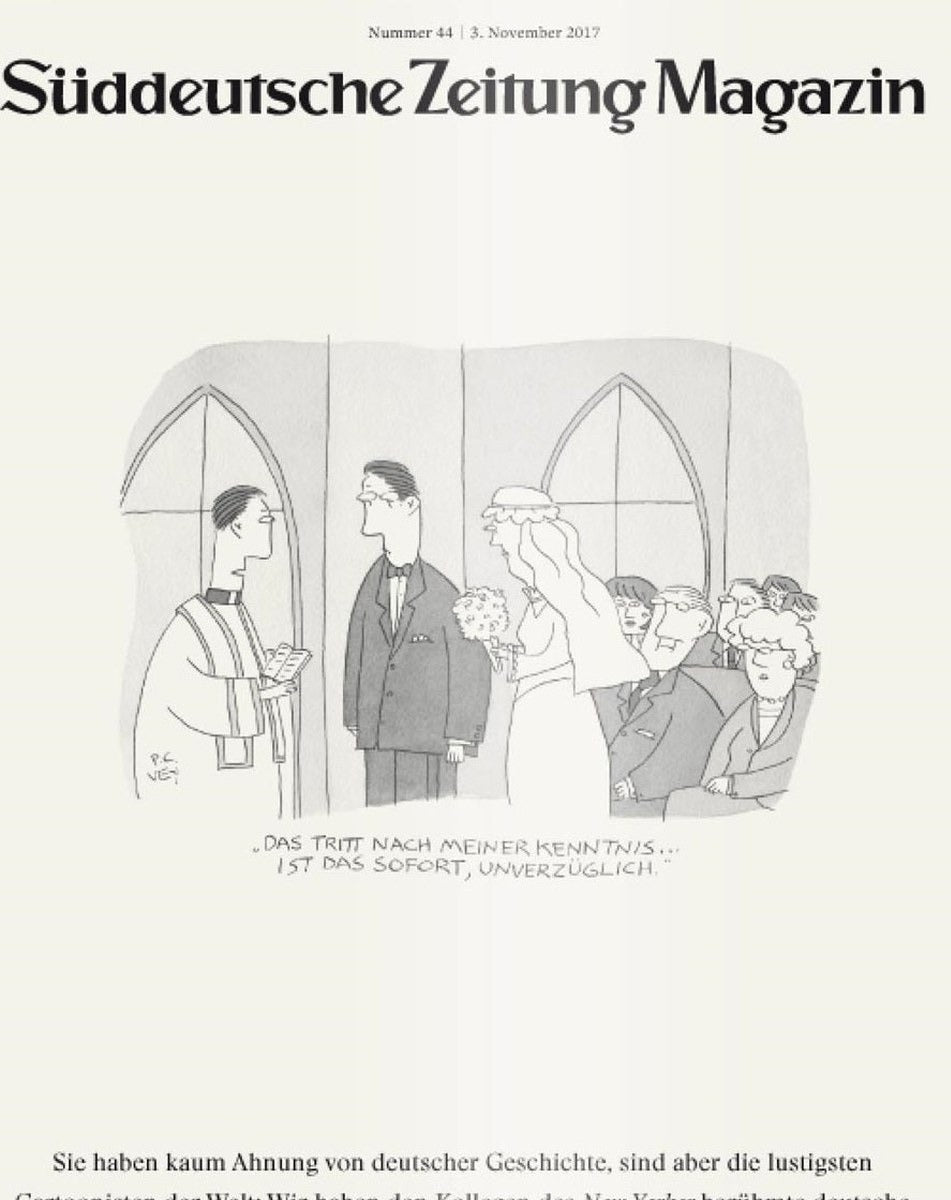 Süddeutsche Zeitung Magazin Deutschland 2017-44 Deutsche Geschichte New Yorker Cartoonisten Günter Schabowski