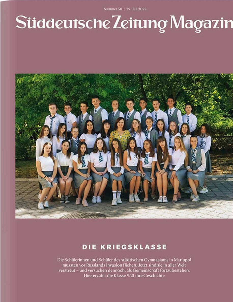Süddeutsche Zeitung Magazin Deutschland 2022-30 Mariupol Schulklasse 9/21 Ukraine-Krieg Kriegsvertreibung