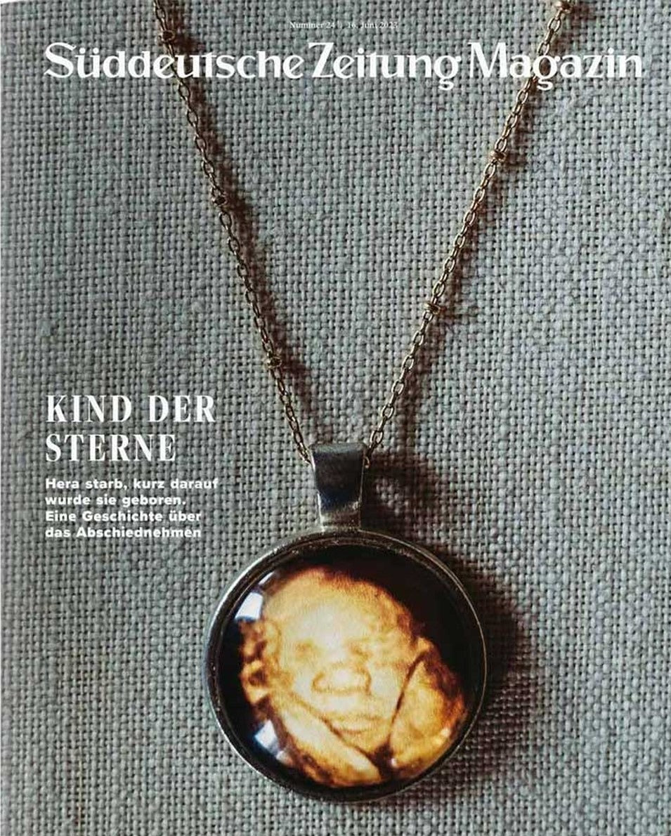 Süddeutsche Zeitung Magazin Deutschland 2023-24 Ultraschallbild Totgeburt Säuglingsverlust
